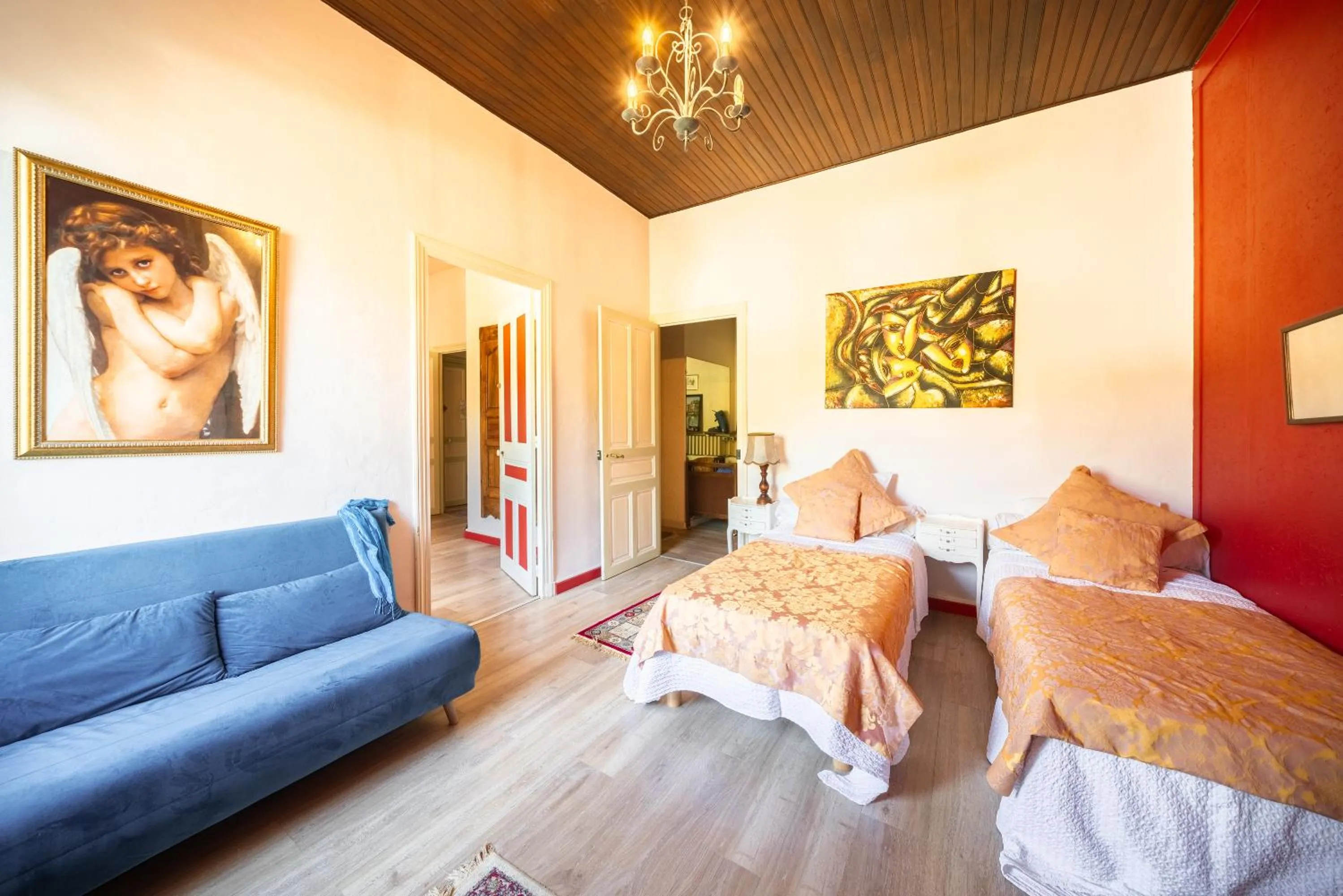 Bedroom, Bed in Villa Aimée Luxury Apartments with Heated Pool