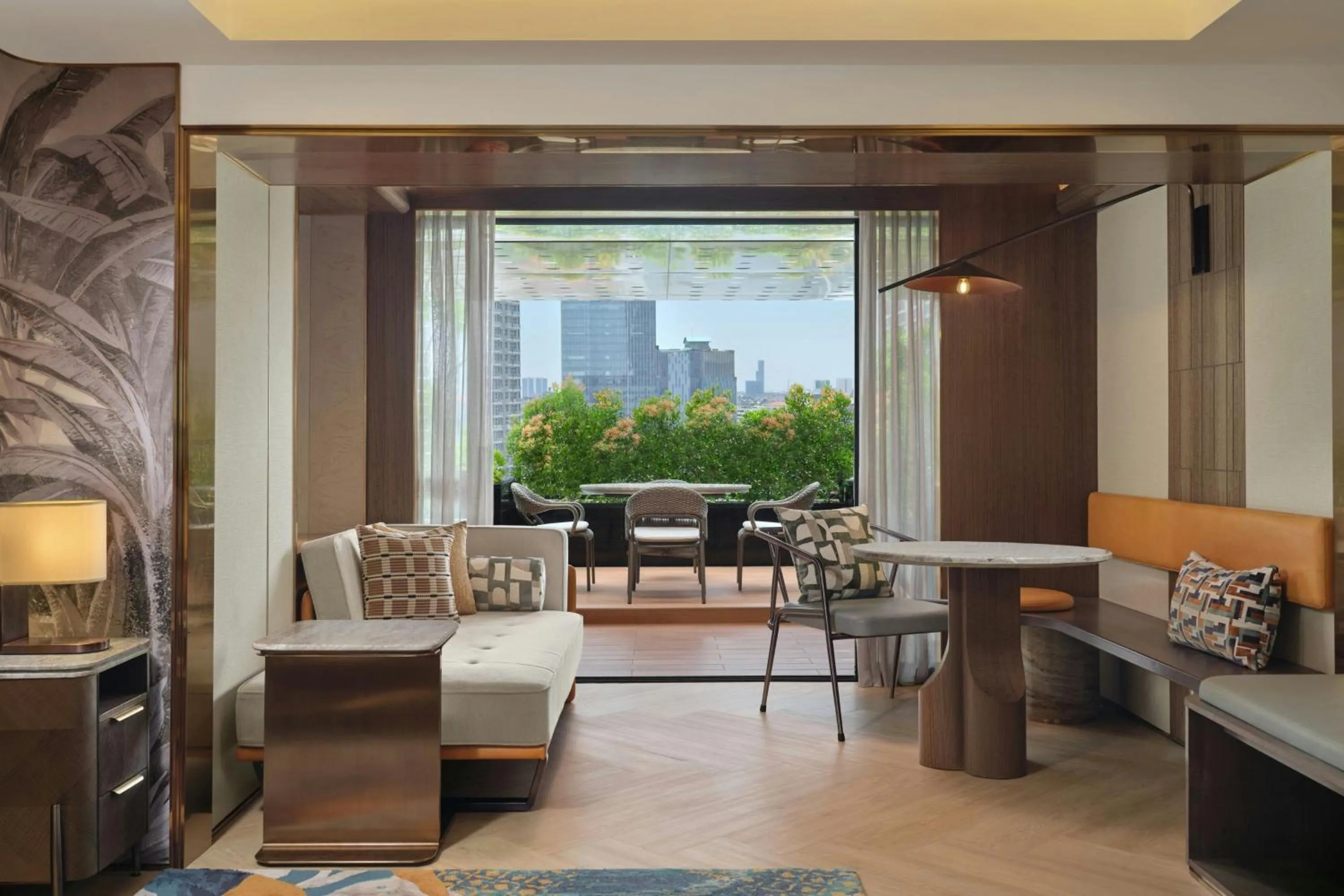 Living room in Sari Pacific Jakarta, Autograph Collection