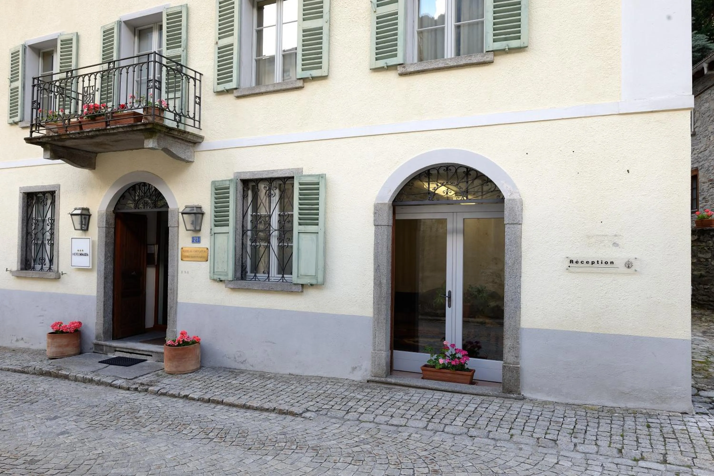 Property building in Hotel Soazza