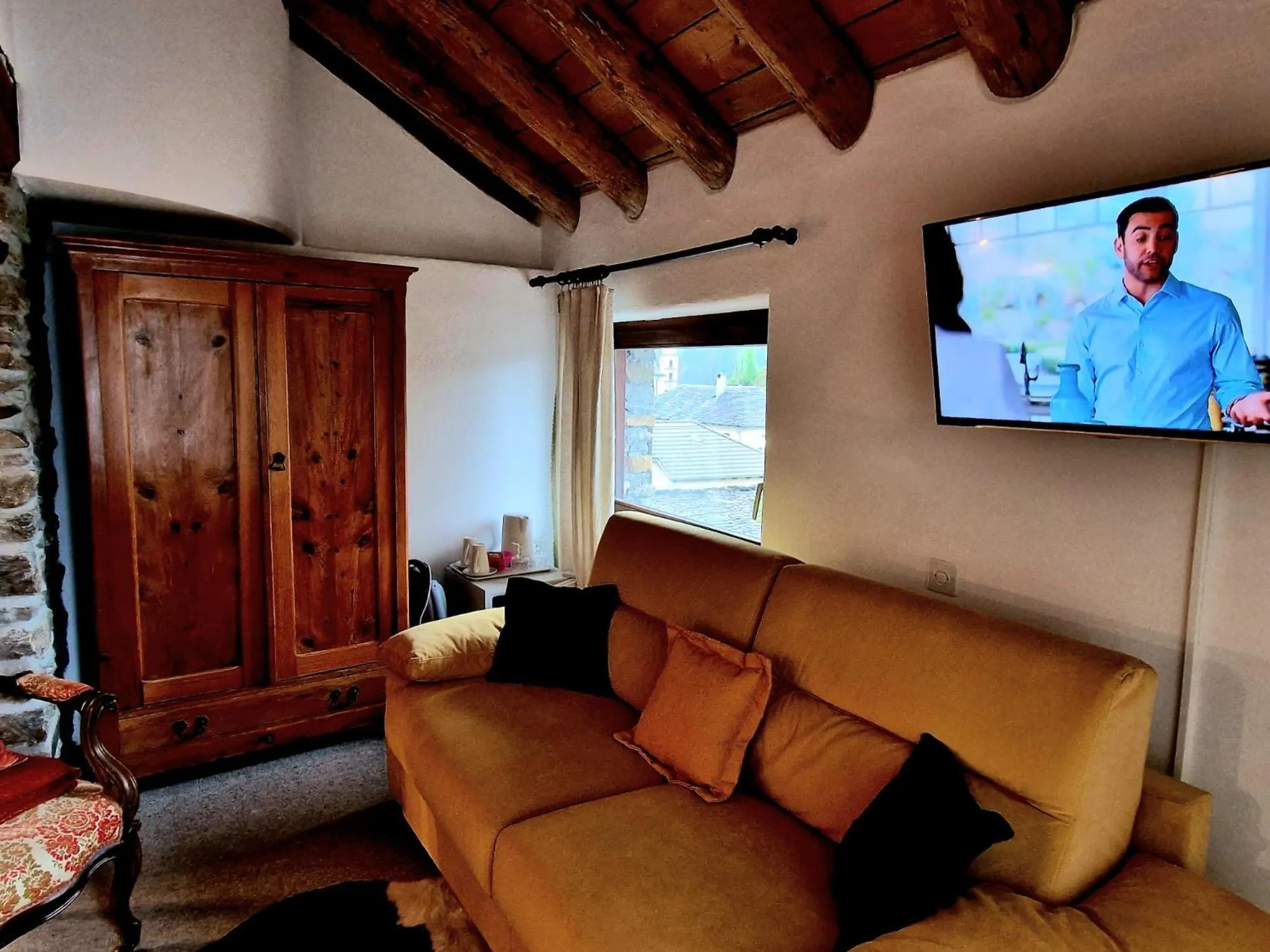 Seating area in Hotel Soazza