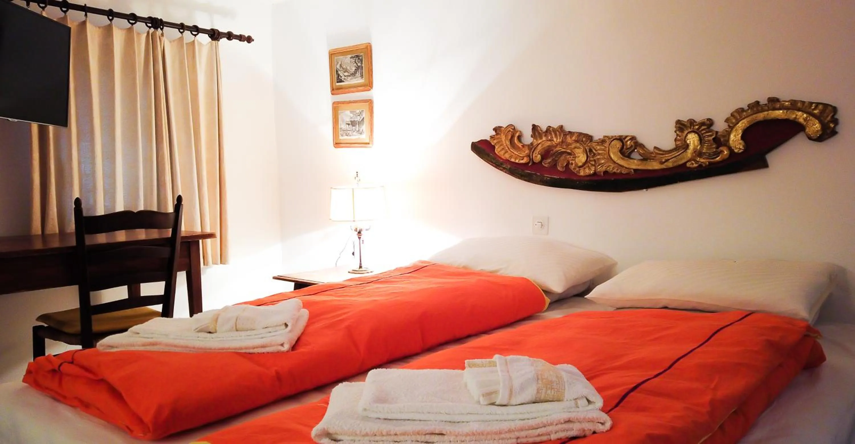 Bedroom in Hotel Soazza