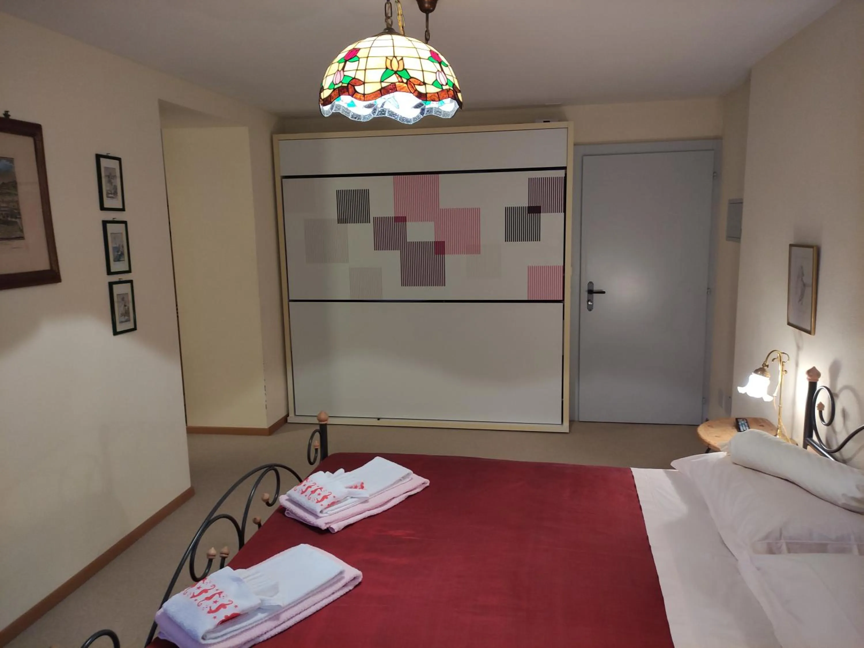 Bedroom in Hotel Soazza