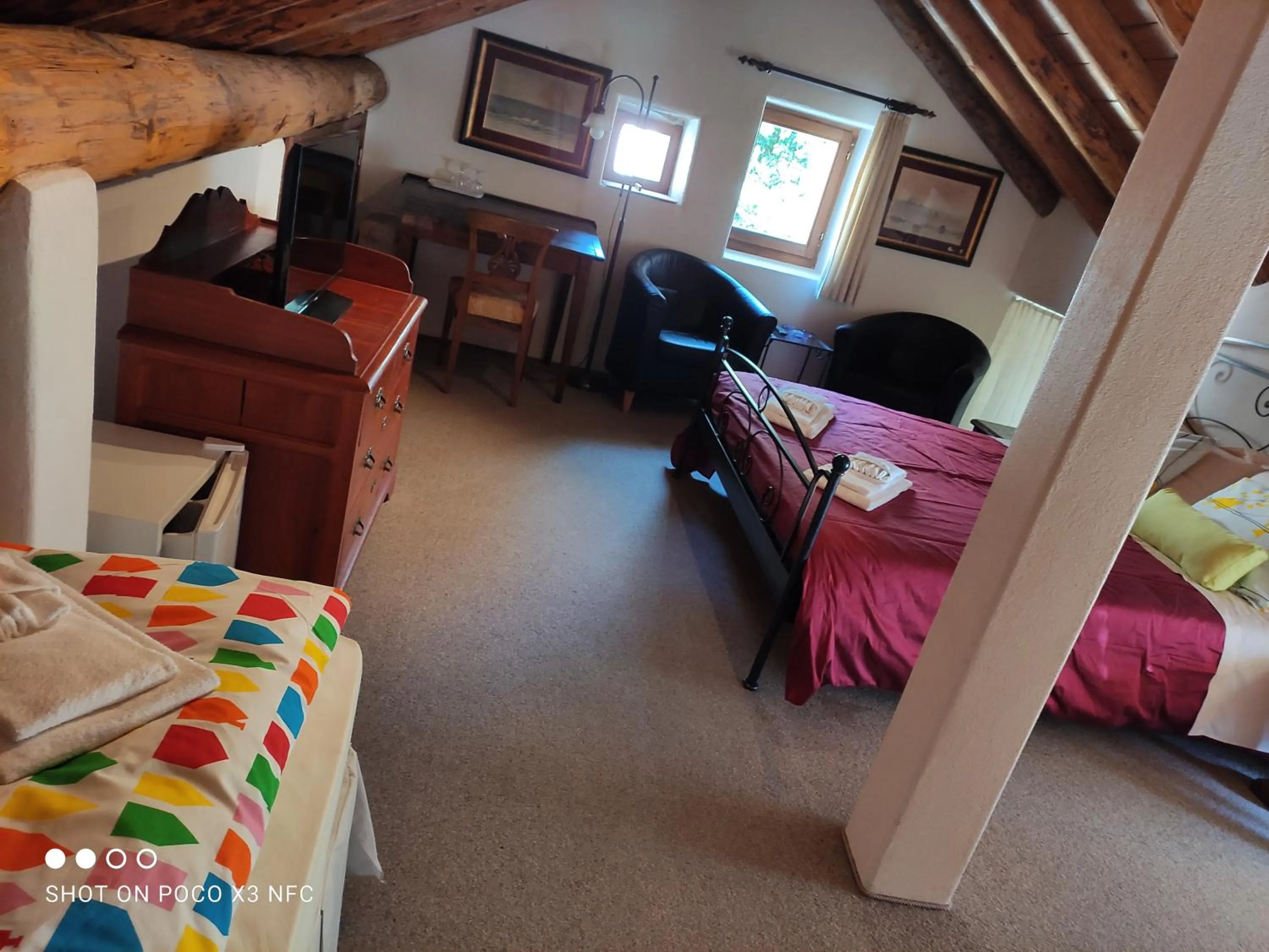 Bedroom in Hotel Soazza