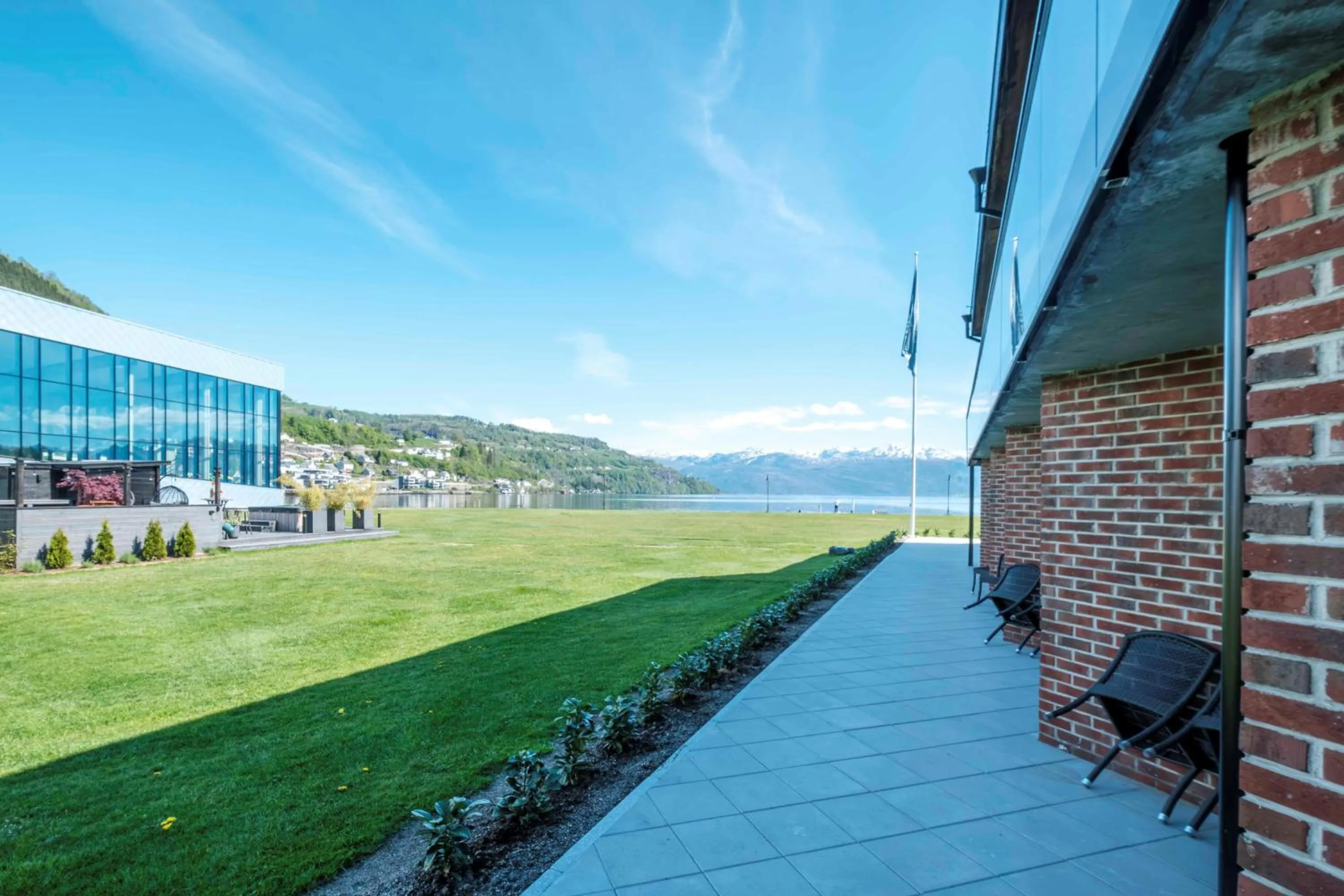Garden view in Hardangerfjord Hotel