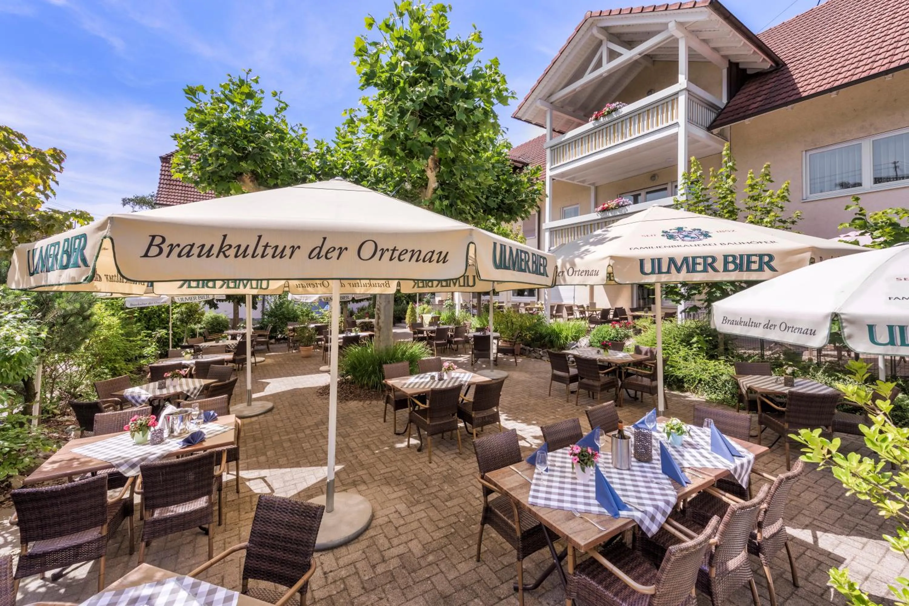 Patio in Hotel Linde Durbach