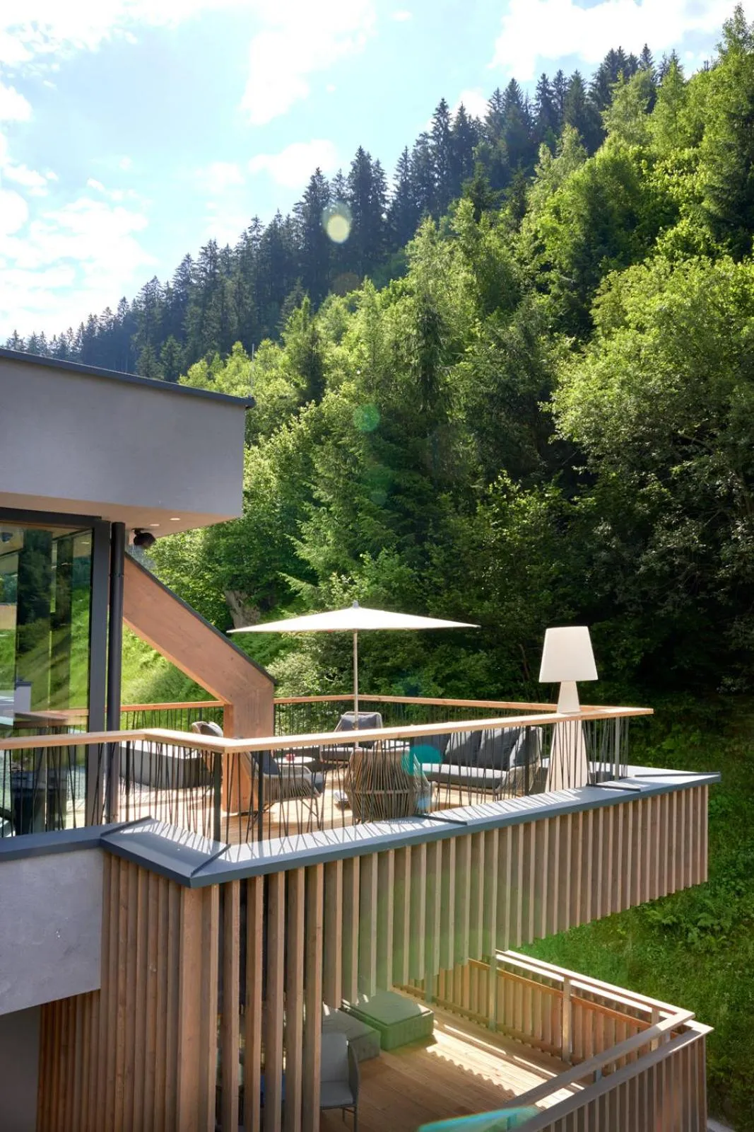 sunbed in ZillergrundRock Luxury Mountain Resort