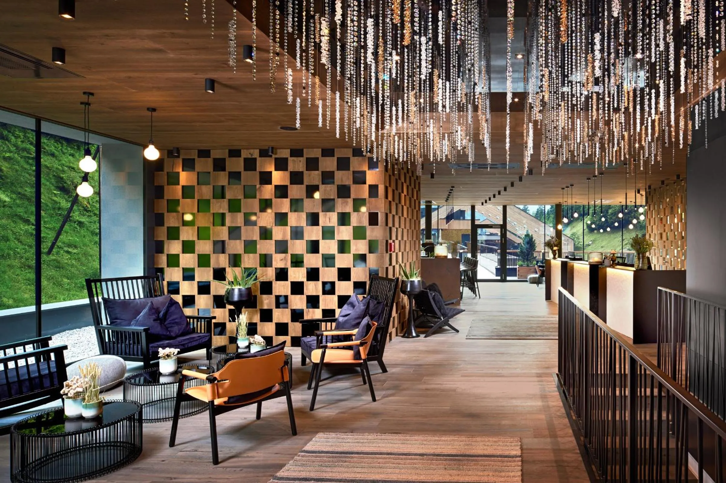 Lounge or bar in ZillergrundRock Luxury Mountain Resort