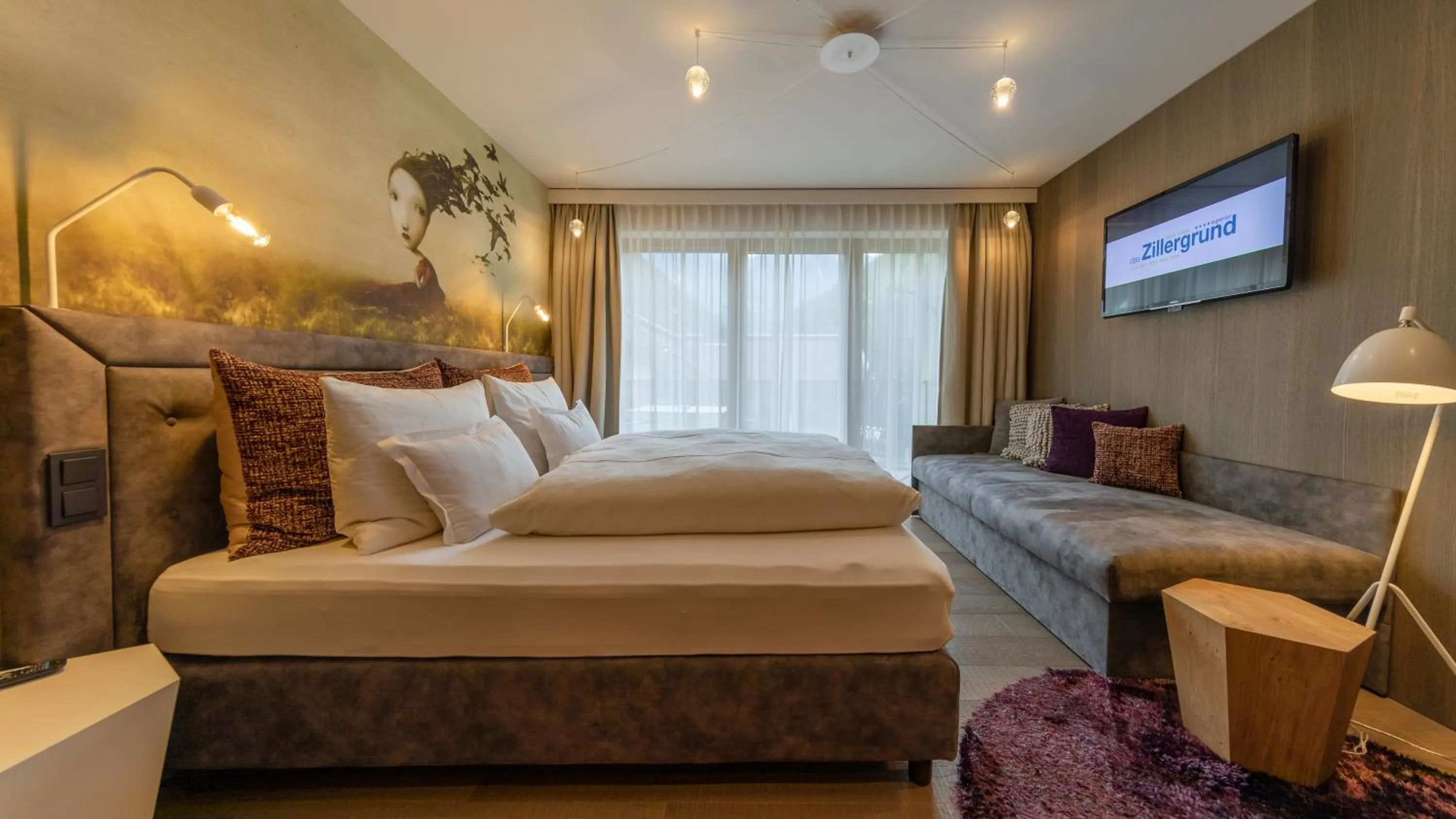 Bedroom, Bed in ZillergrundRock Luxury Mountain Resort