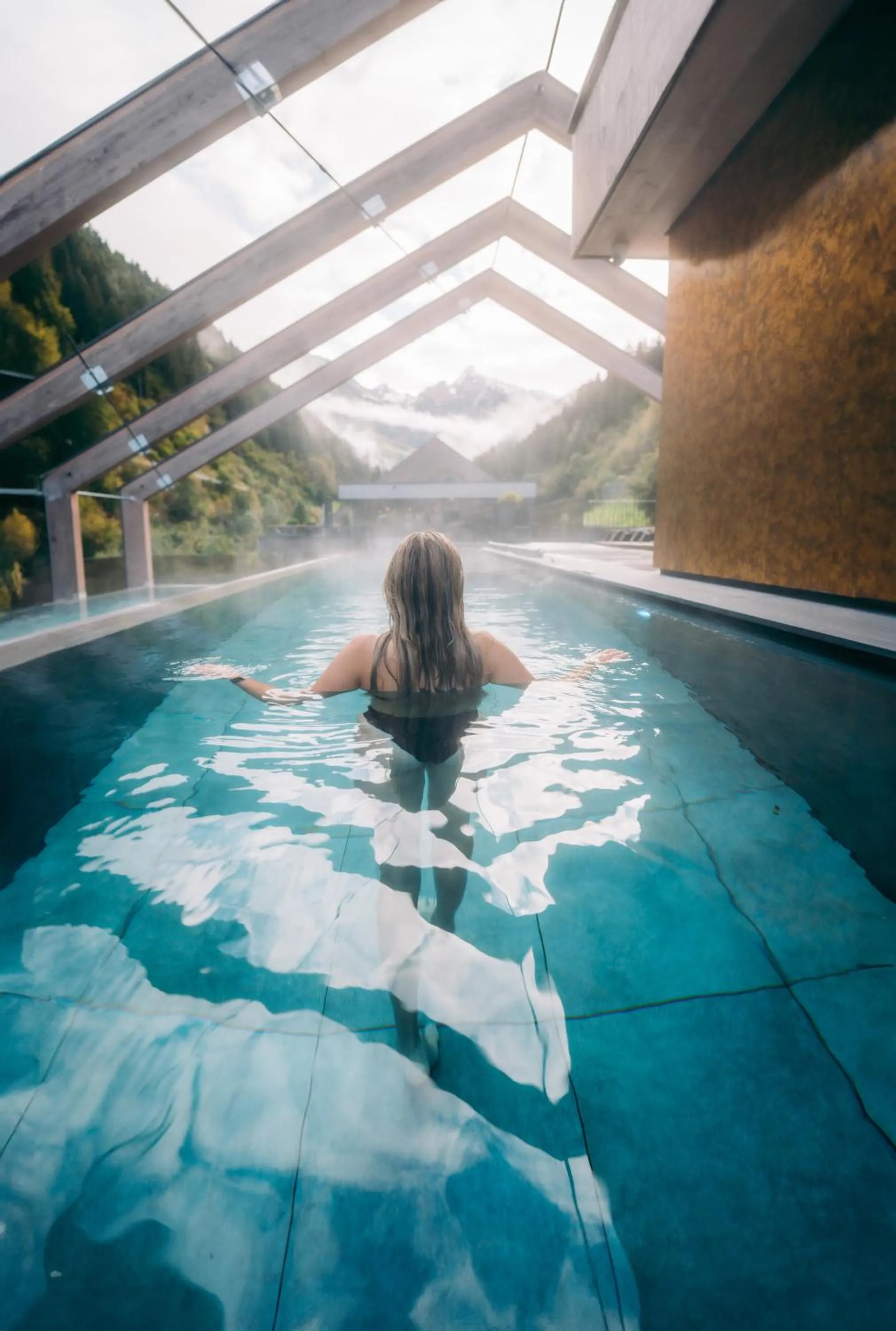 Swimming pool in ZillergrundRock Luxury Mountain Resort