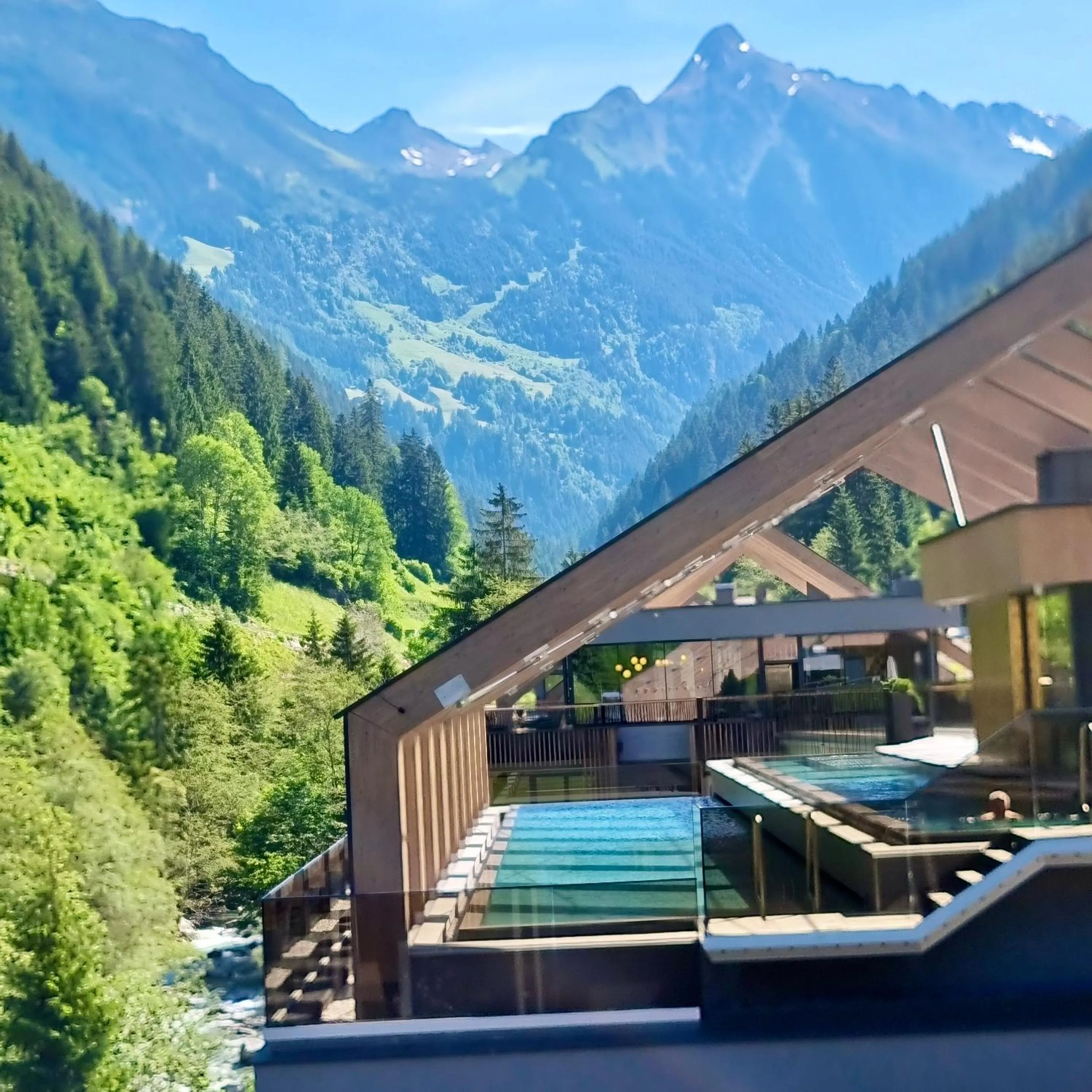 Pool view in ZillergrundRock Luxury Mountain Resort