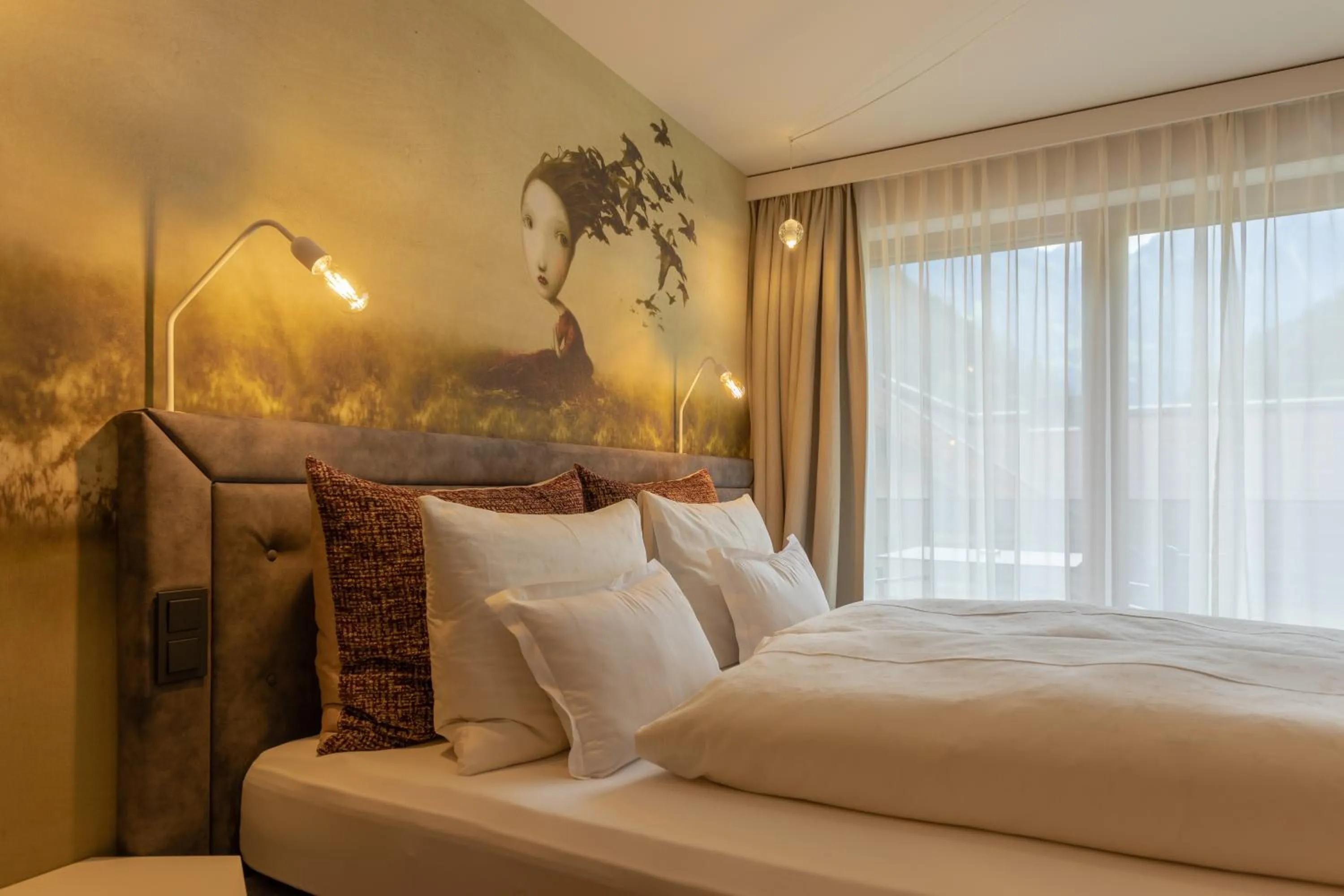 Bedroom, Bed in ZillergrundRock Luxury Mountain Resort