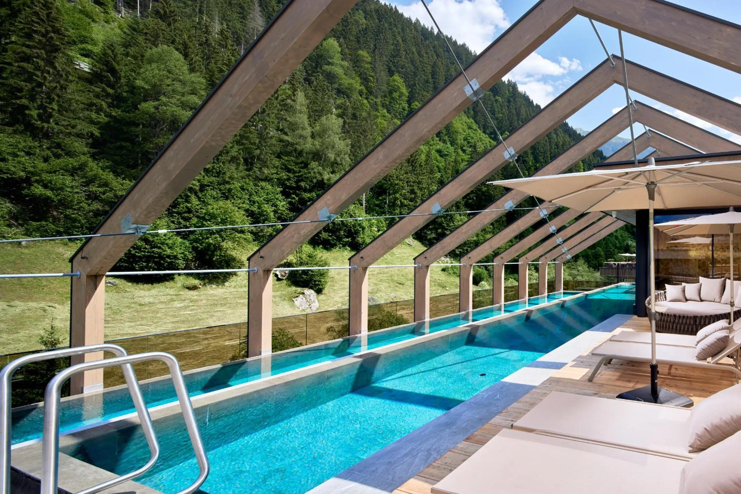 Pool view in ZillergrundRock Luxury Mountain Resort
