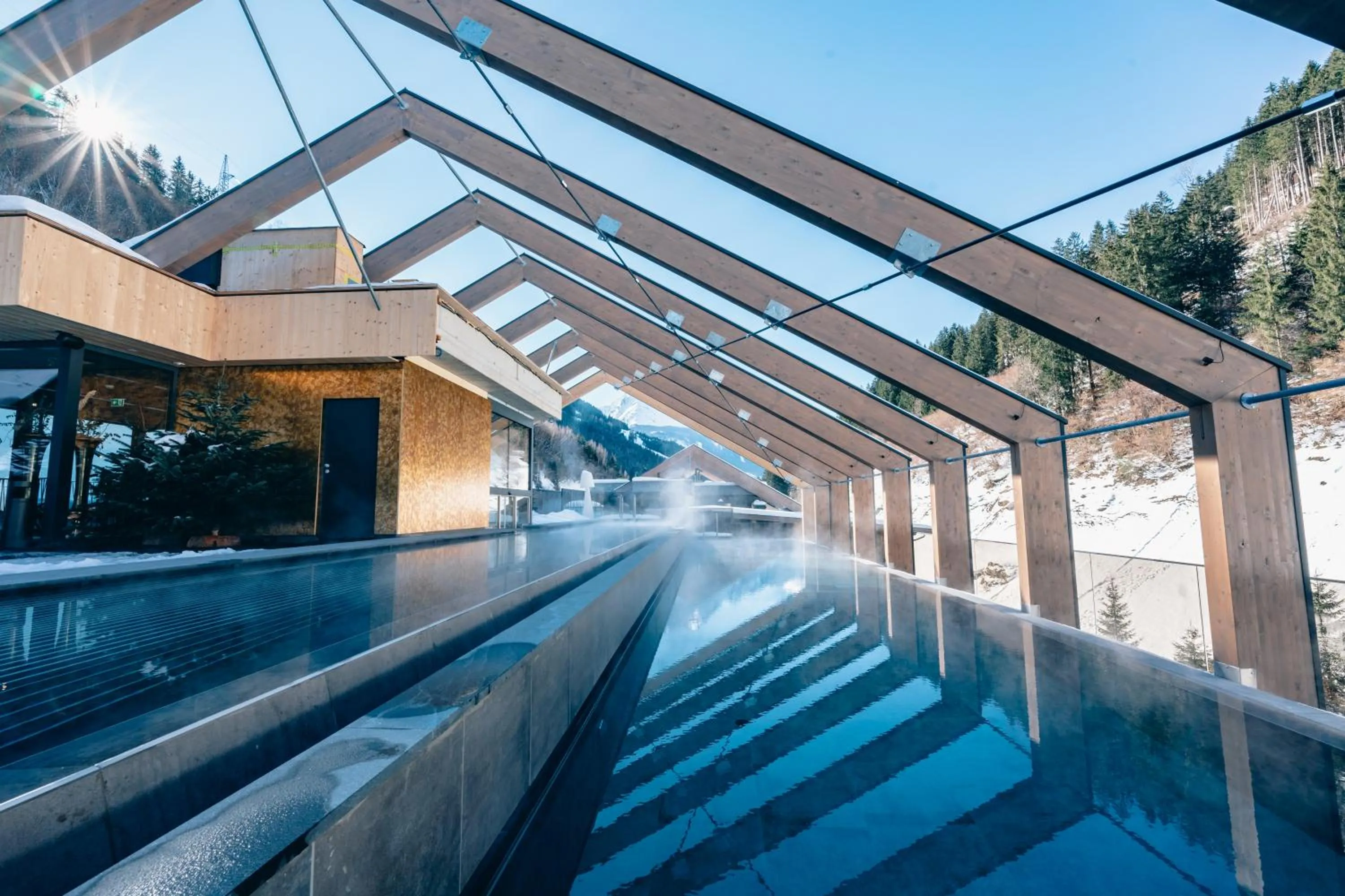Swimming pool in ZillergrundRock Luxury Mountain Resort