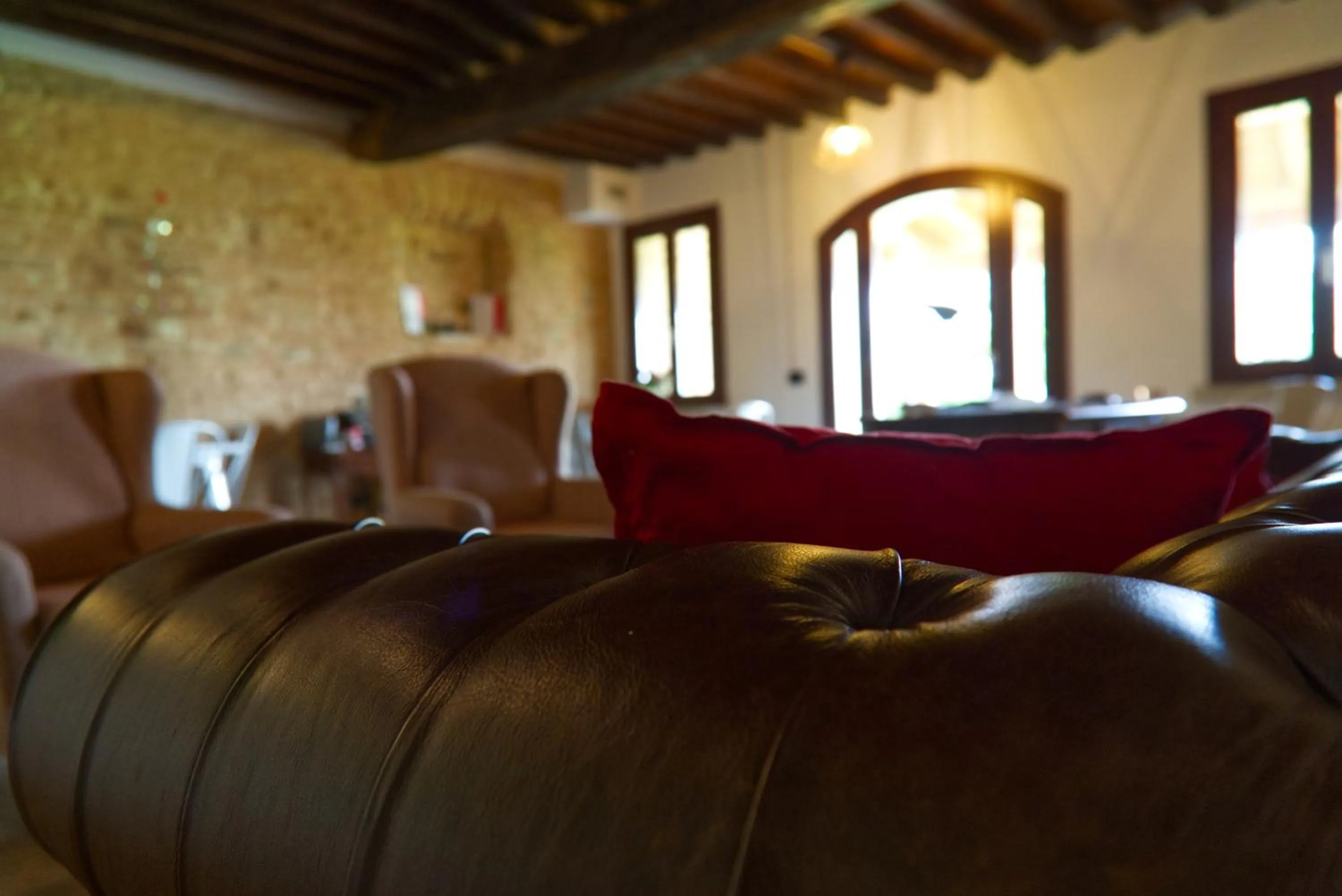 Communal lounge/ TV room in Antico Casale Caroli