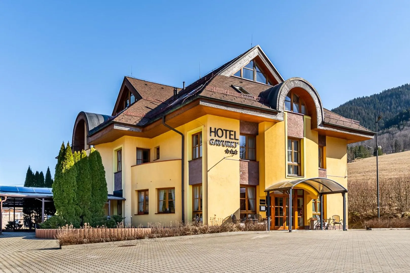 Property building in Garni Hotel Gavurky