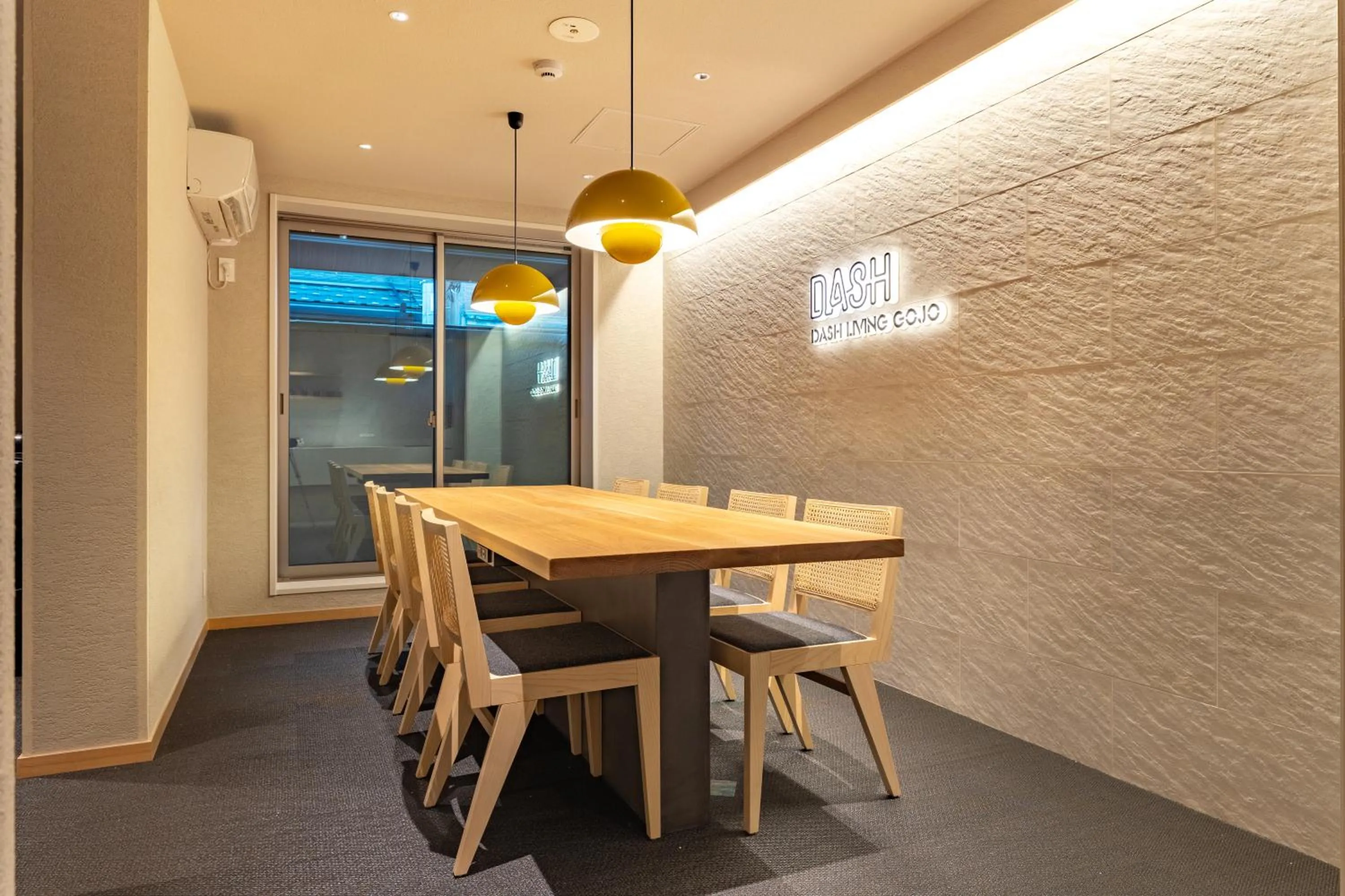 Seating area in Karasuma Rokujo Hotel