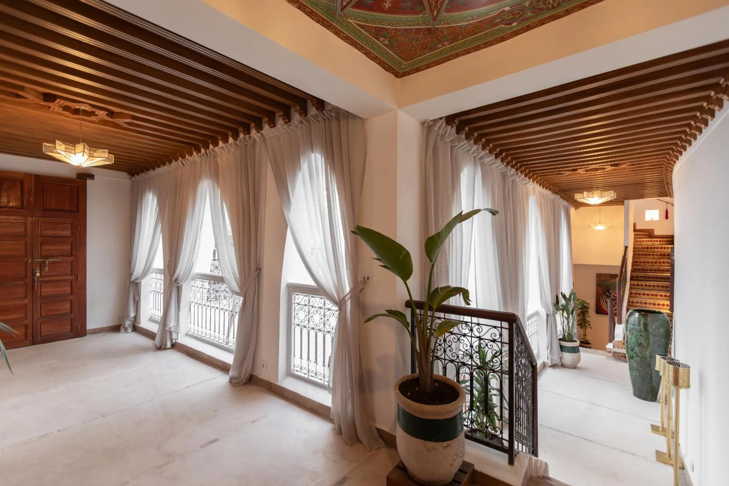 Dining area, Bed in Riad N'S & Spa