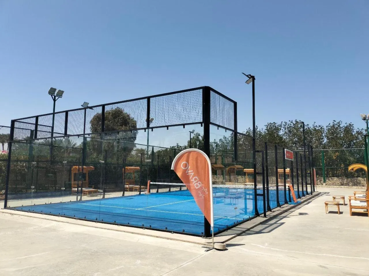 Tennis court in Tamra Beach Resort