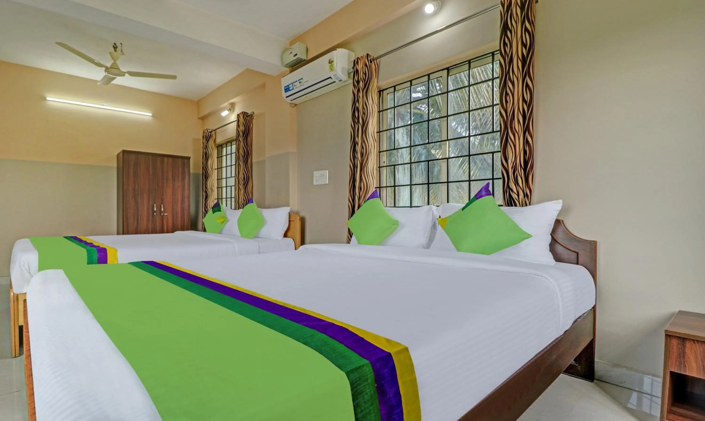 Bedroom, Bed in Treebo Green Land Kushalnagar