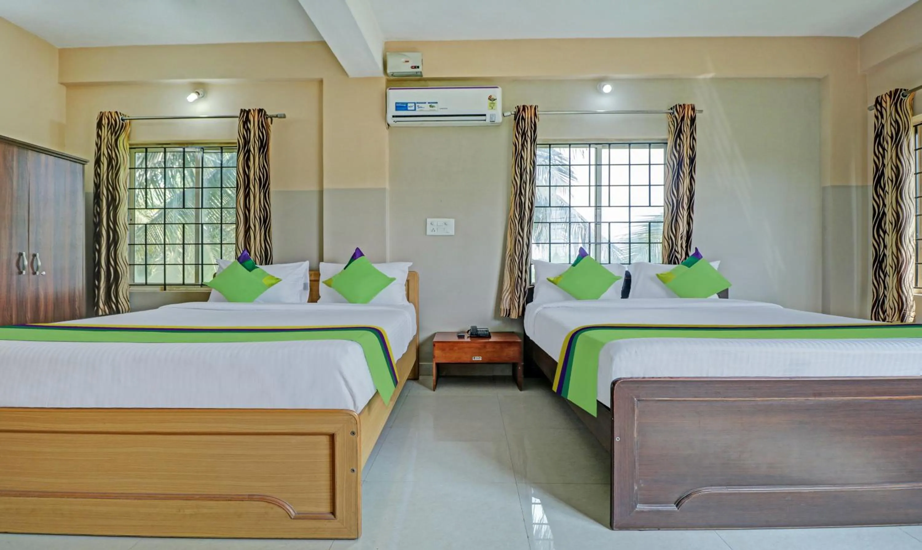 Bedroom, Bed in Treebo Green Land Kushalnagar