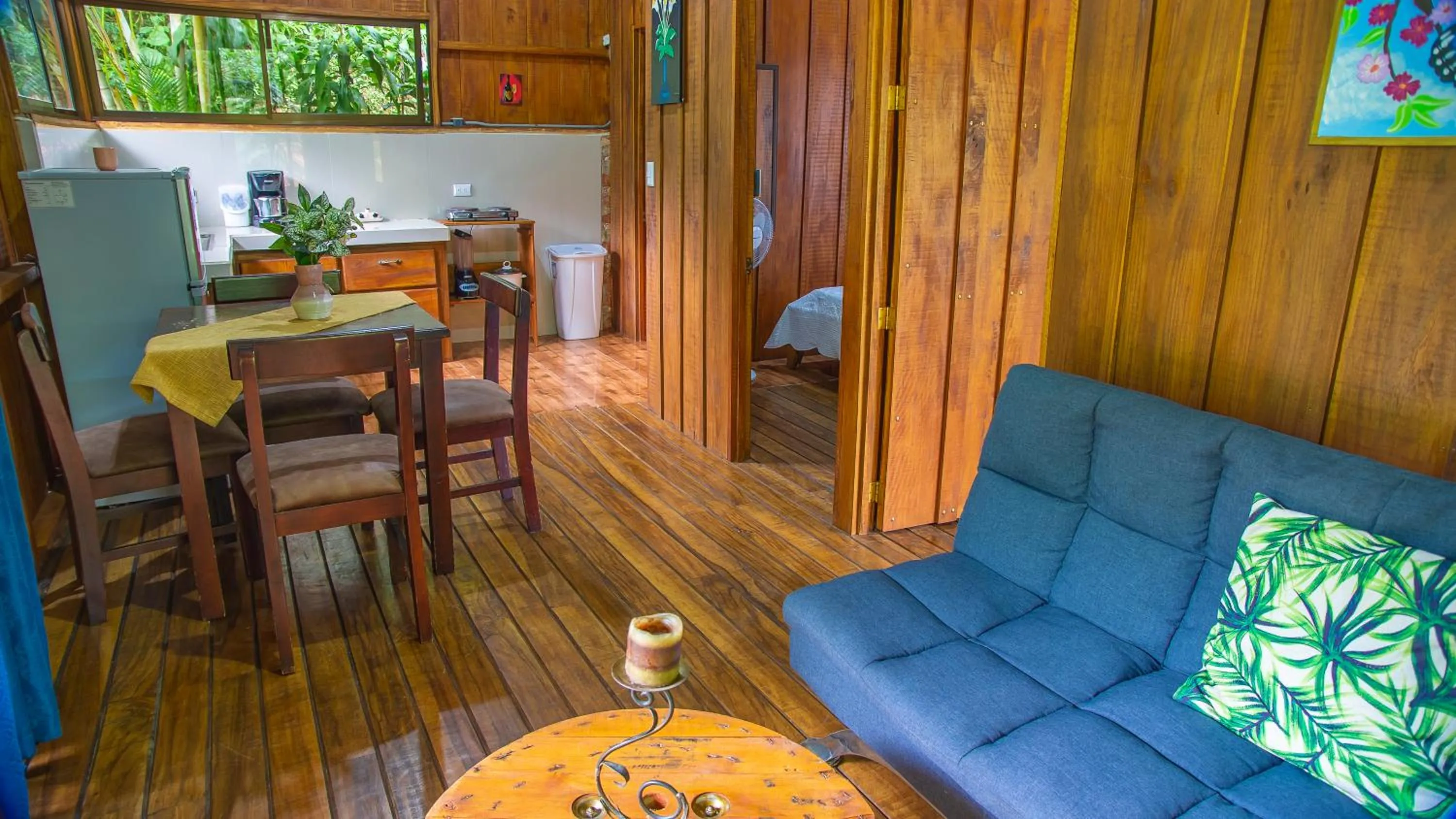 Kitchen or kitchenette in Cabañas del Lago