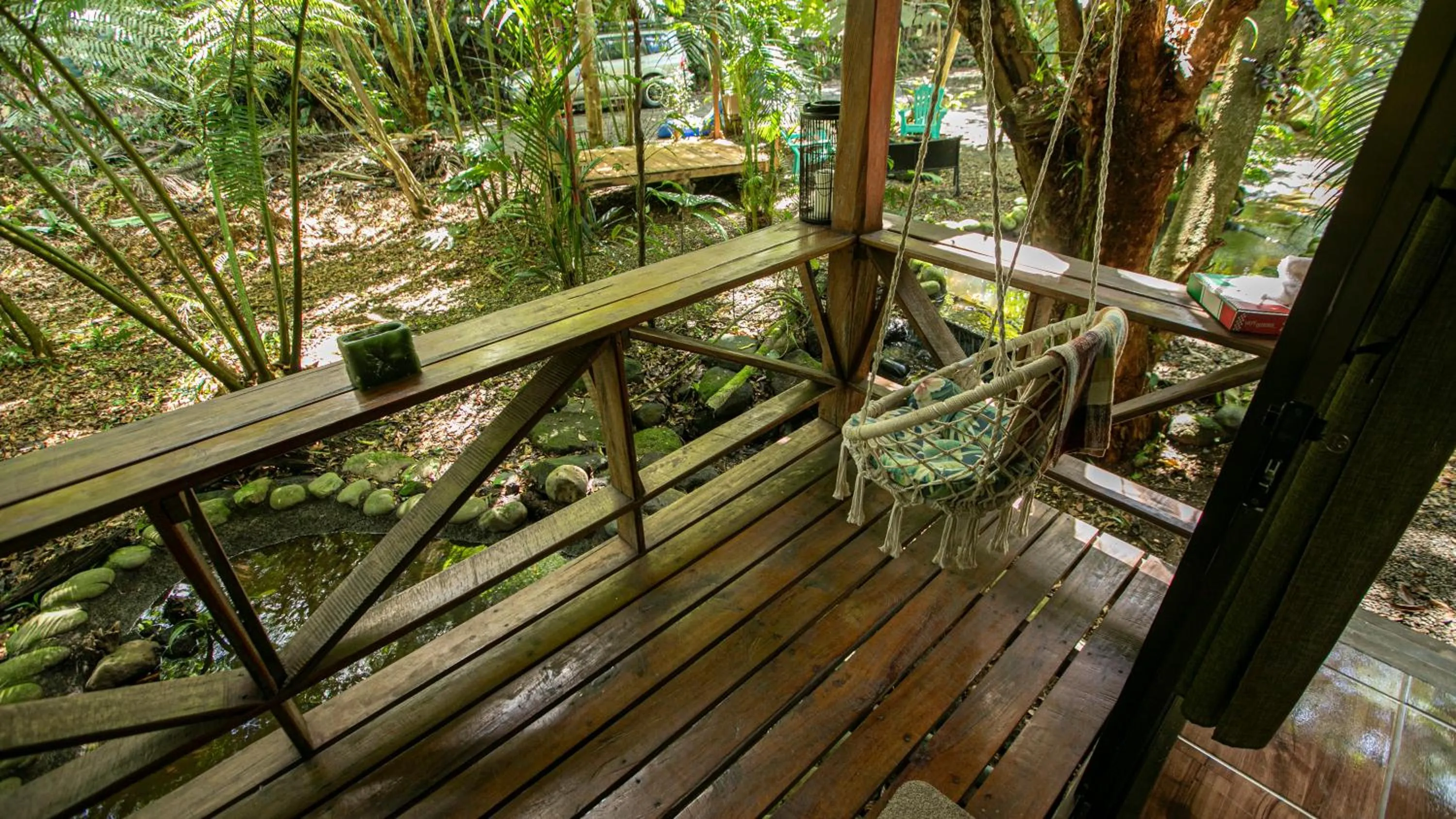 Garden view in Cabañas del Lago