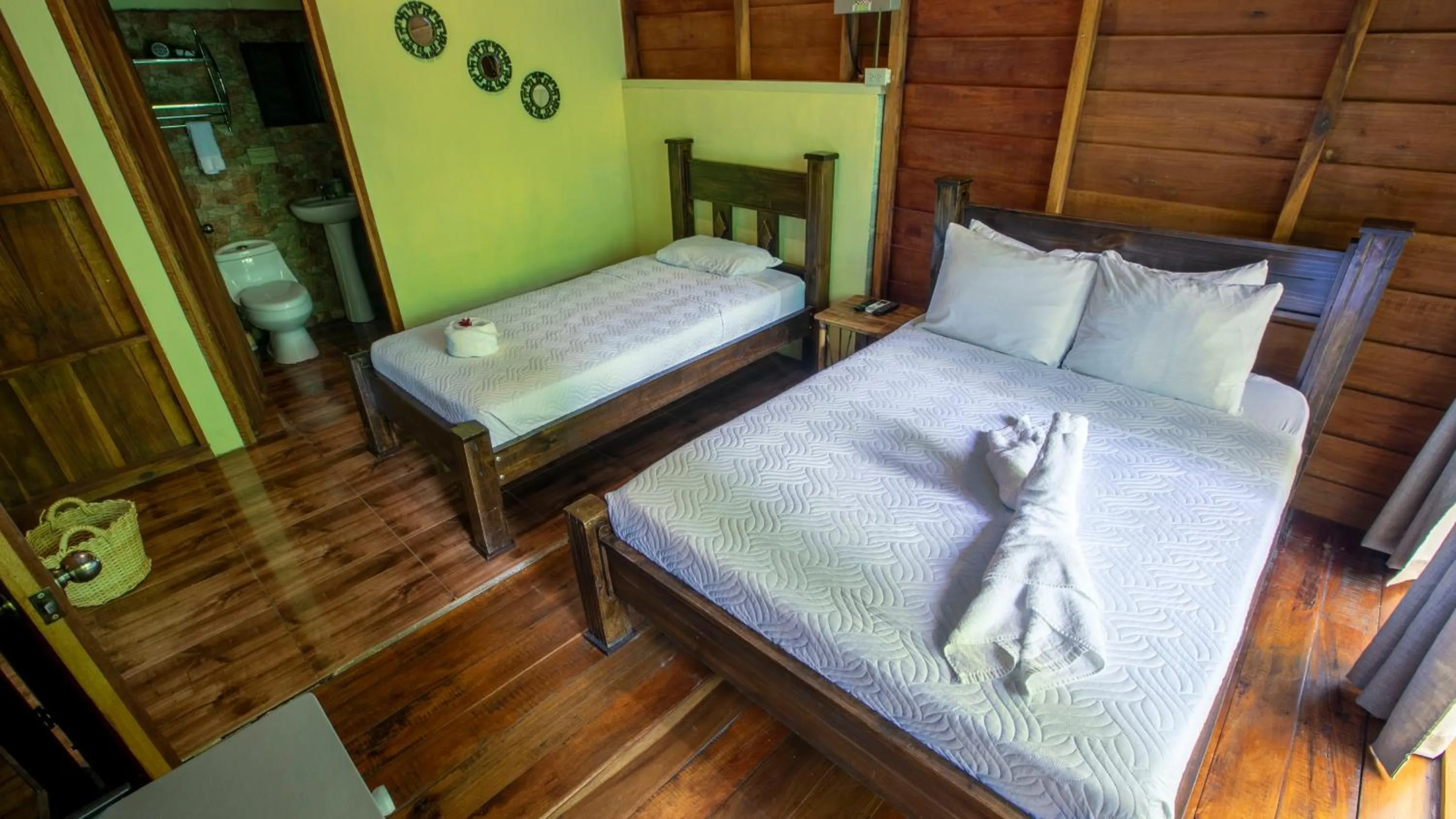 Bed in Cabañas del Lago