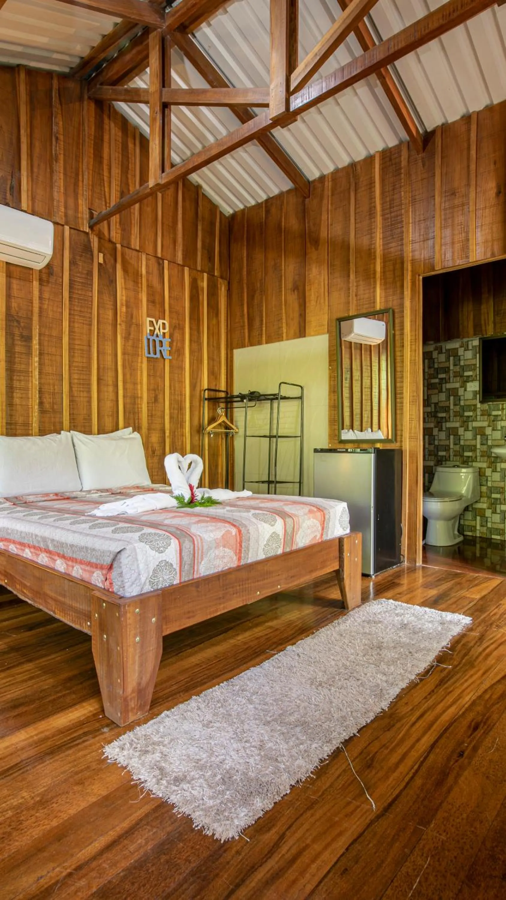 Bed in Cabañas del Lago