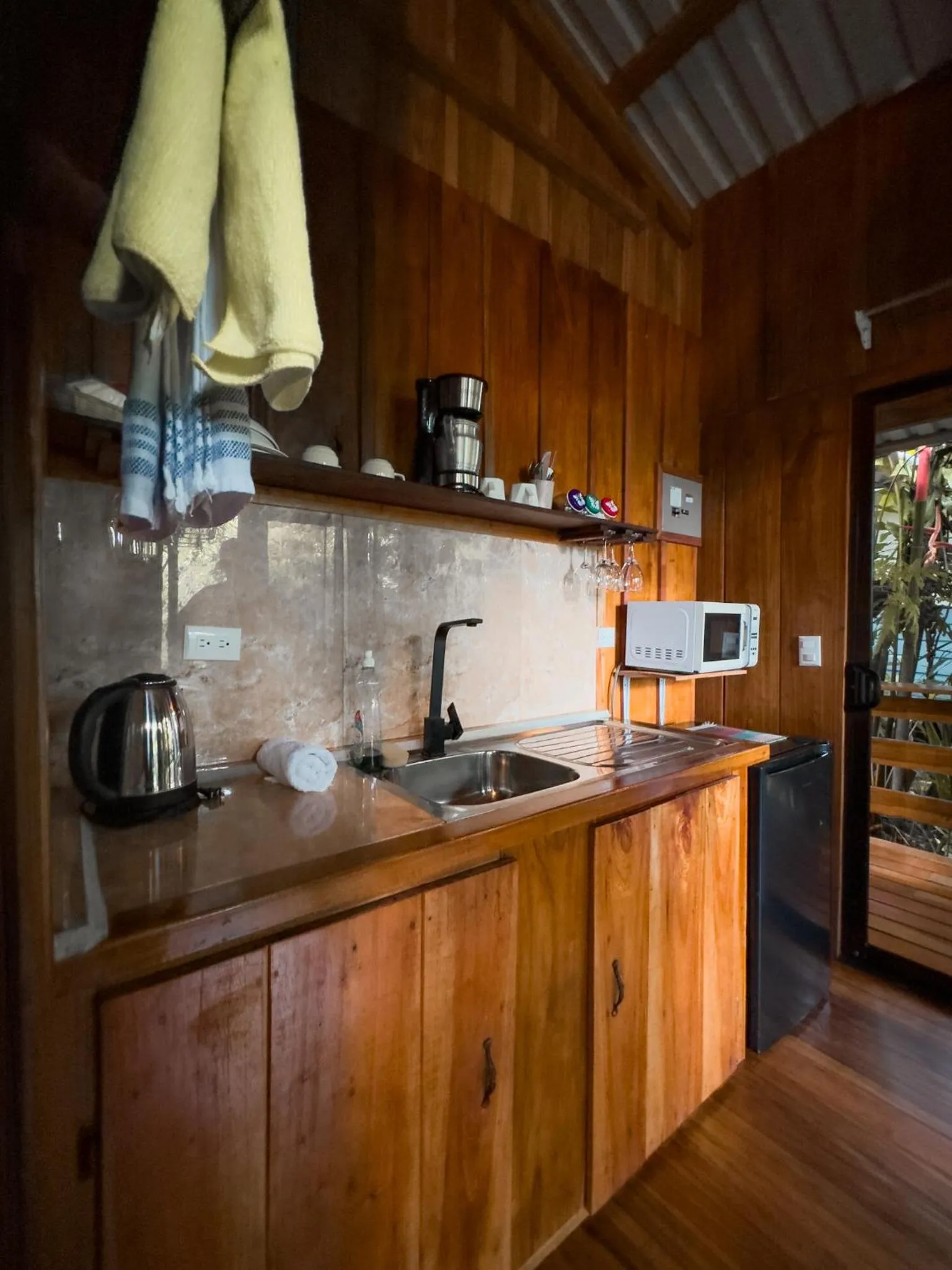 kitchen in Cabañas del Lago