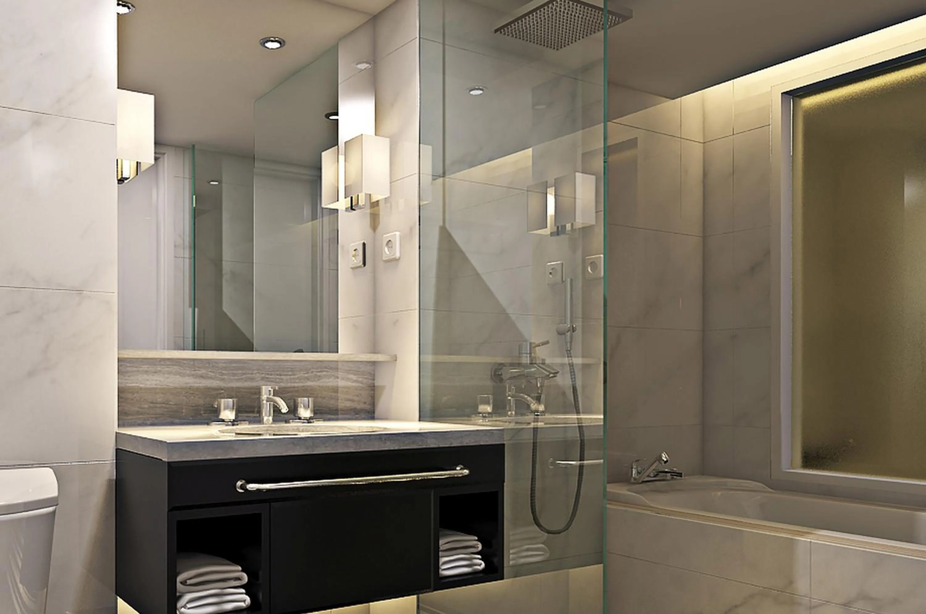 Shower in Meliá Kuala Lumpur