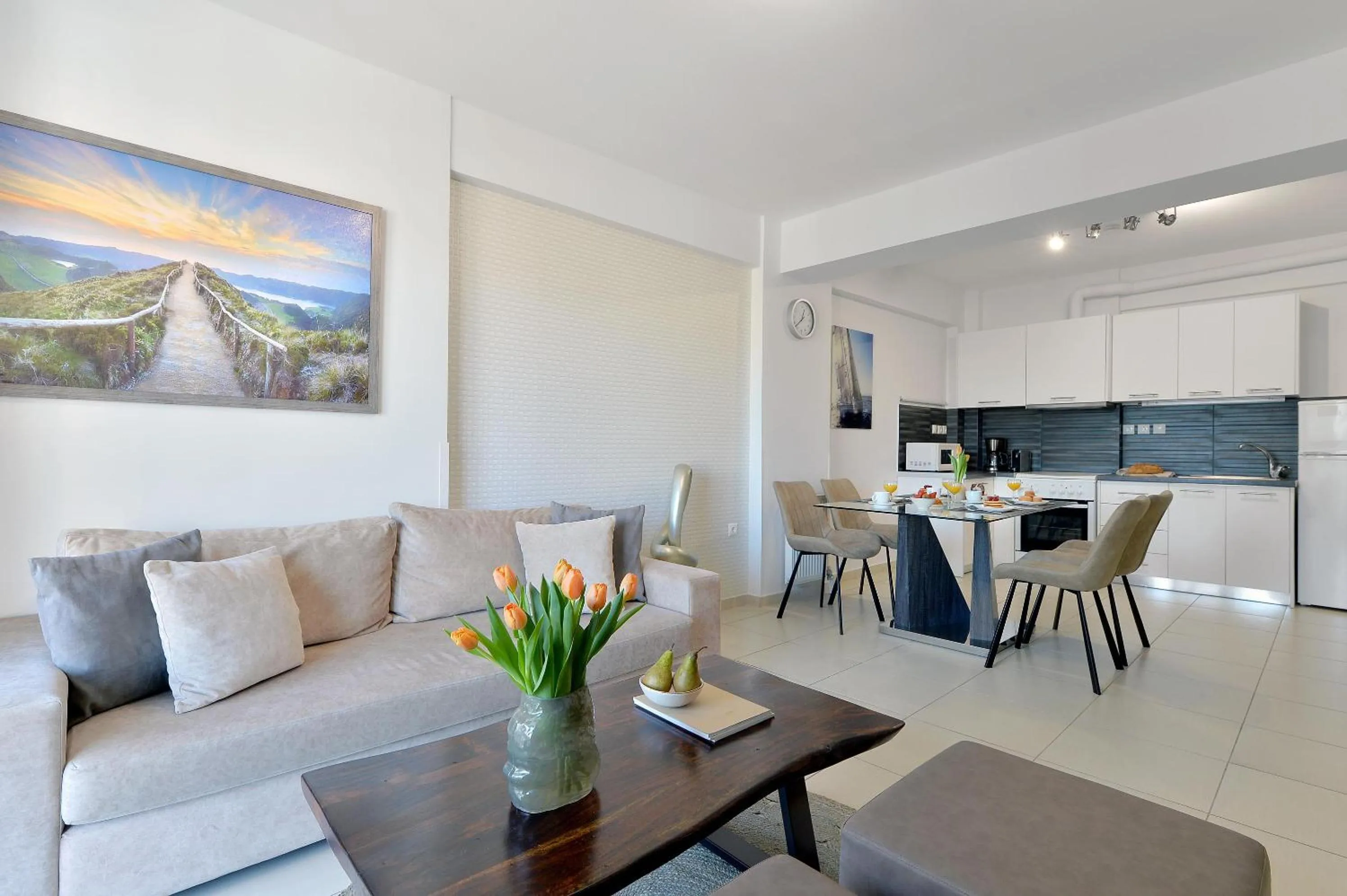 Seating area in Alekos Apartments 1 - Νetflix & Comfort