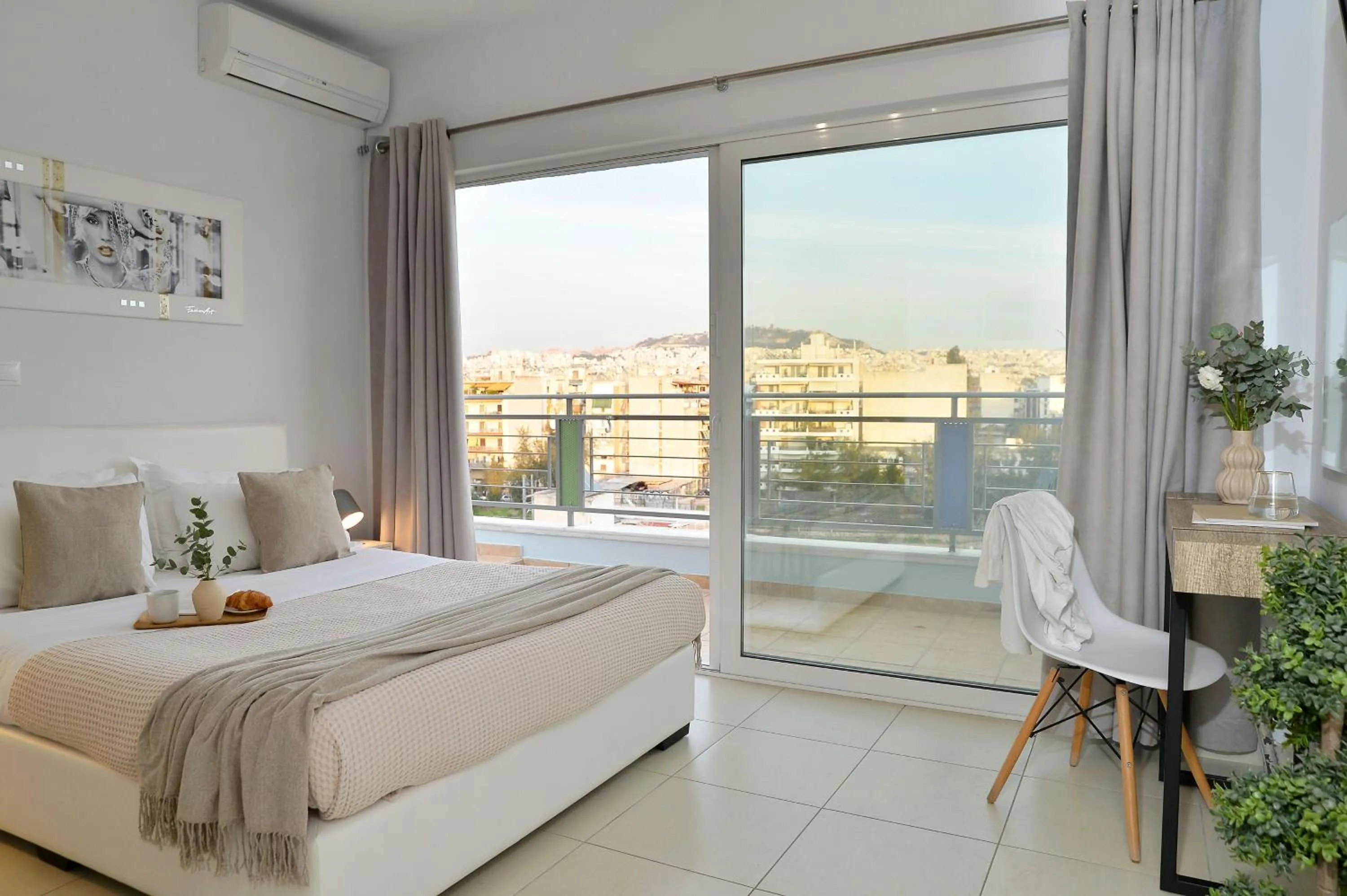 Bed in Alekos Apartments 1 - Νetflix & Comfort