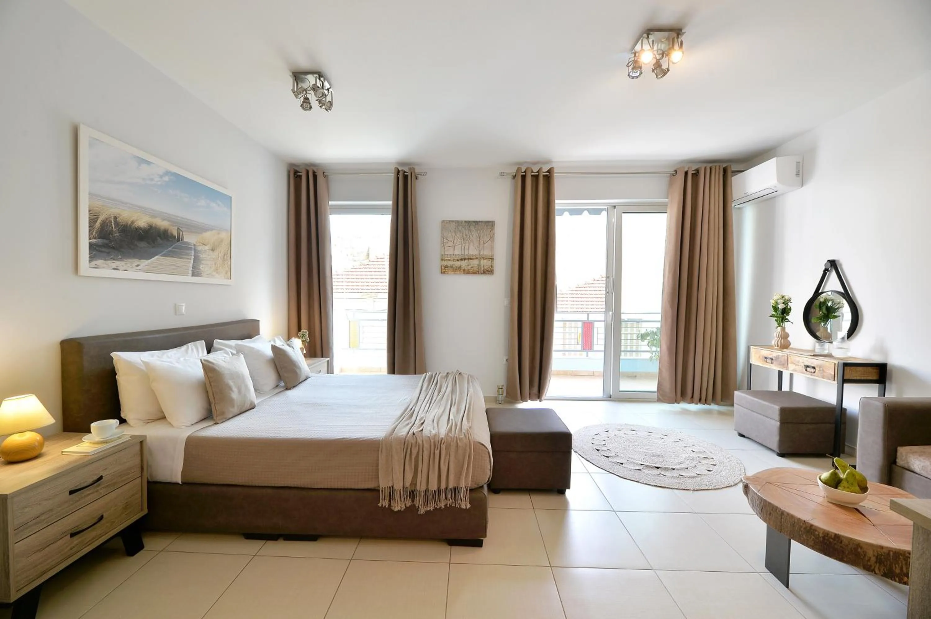 Bed in Alekos Apartments 1 - Νetflix & Comfort