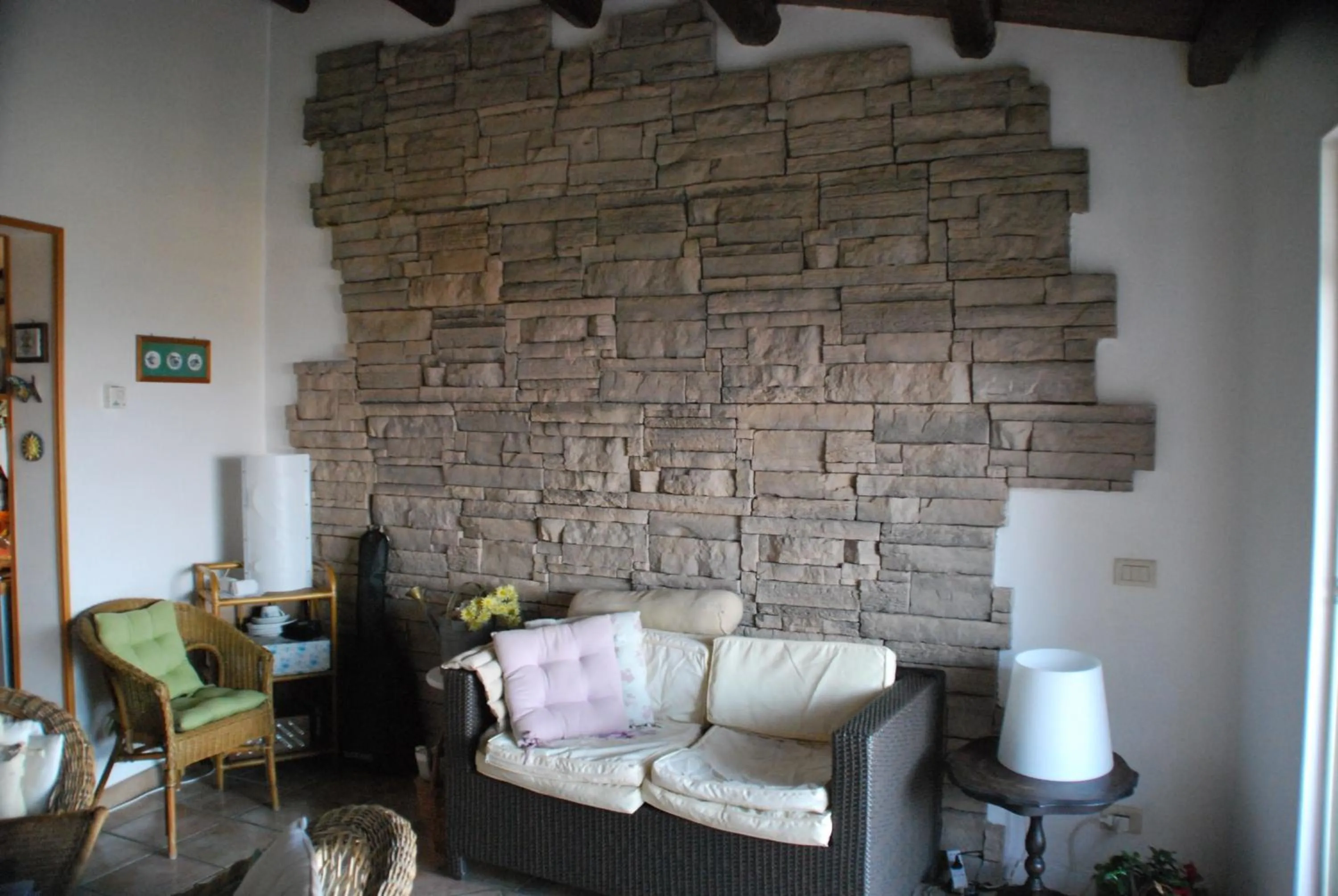 Seating area in Casa tipica siciliana patronale home BedandBreakfast TreMetriSoprailCielo Camere con vista, colazione interna in terrazzo panoramico