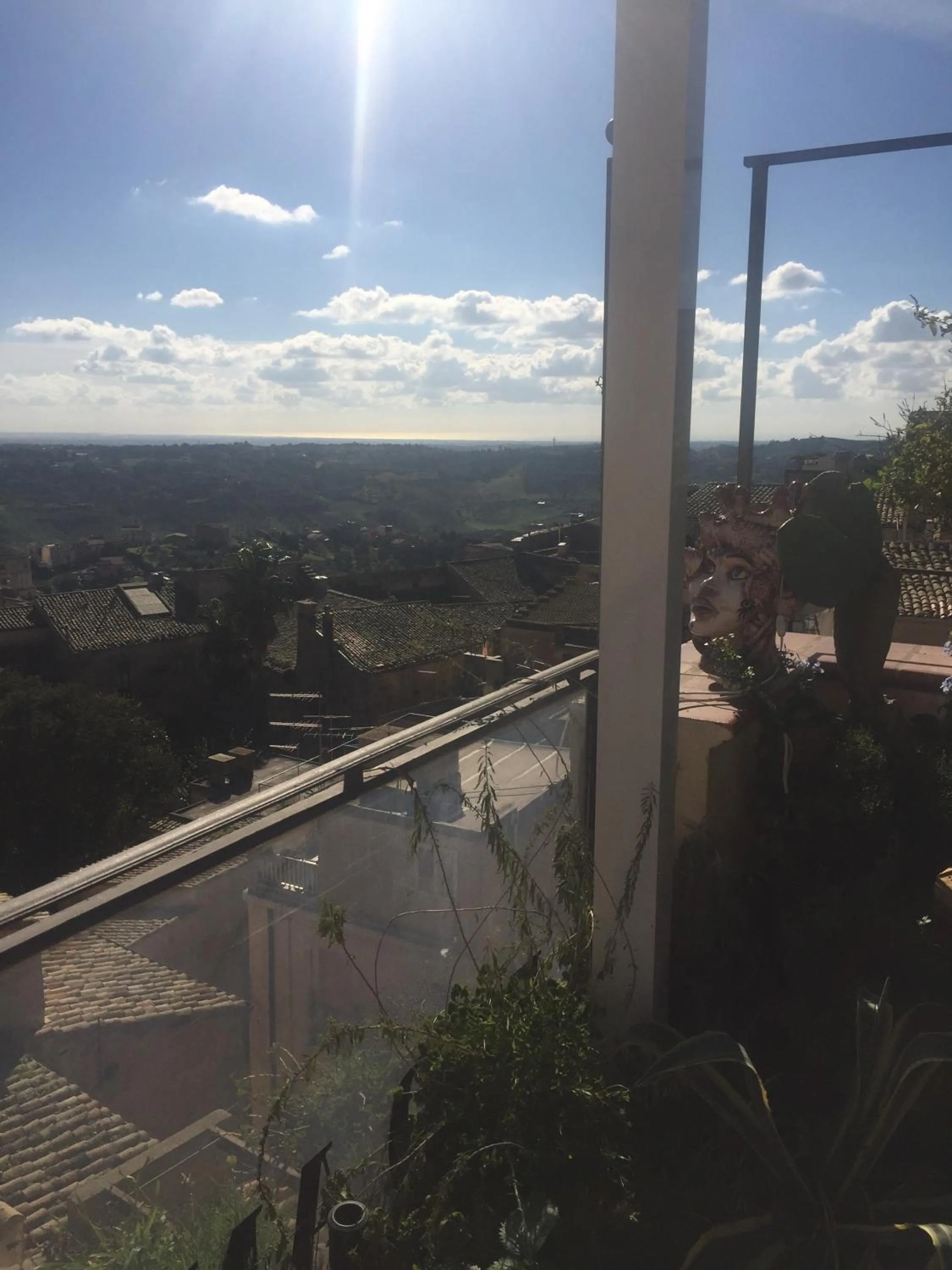 Bird's eye view in Casa tipica siciliana patronale home BedandBreakfast TreMetriSoprailCielo Camere con vista, colazione interna in terrazzo panoramico