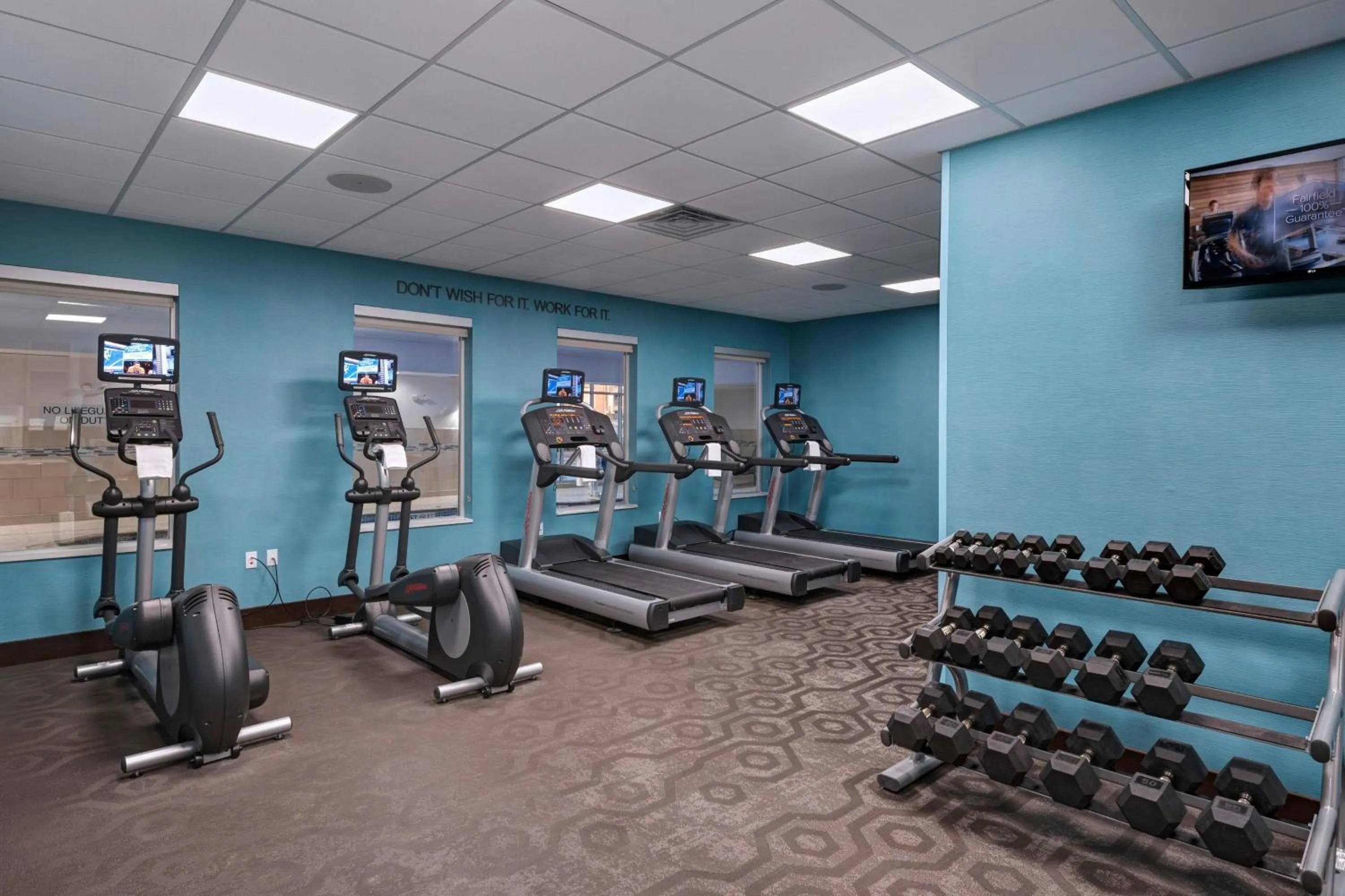 Fitness centre/facilities in Fairfield Inn & Suites by Marriott Austin Buda