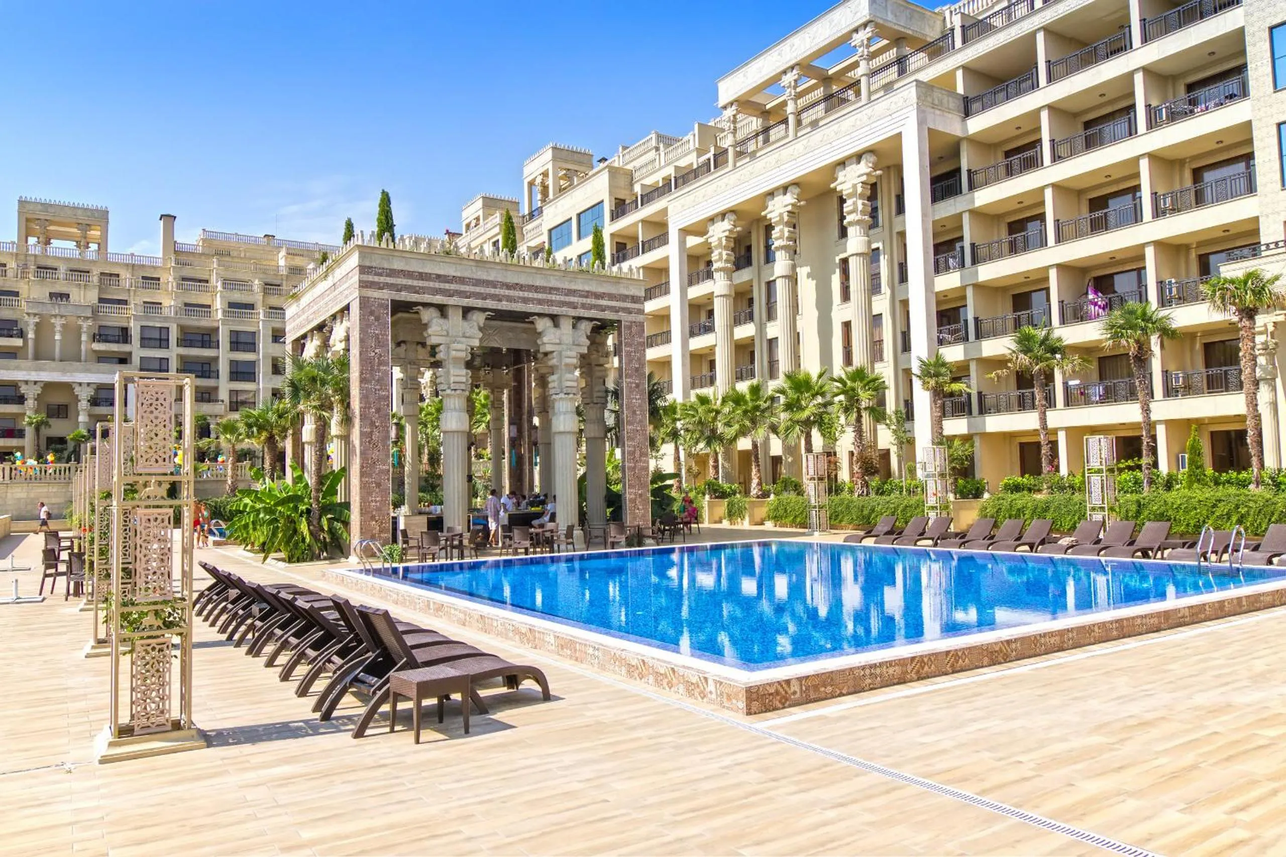 Pool view in Argisht Partez Hotel ALL INCLUSIVE & BEACH BAR REBLS