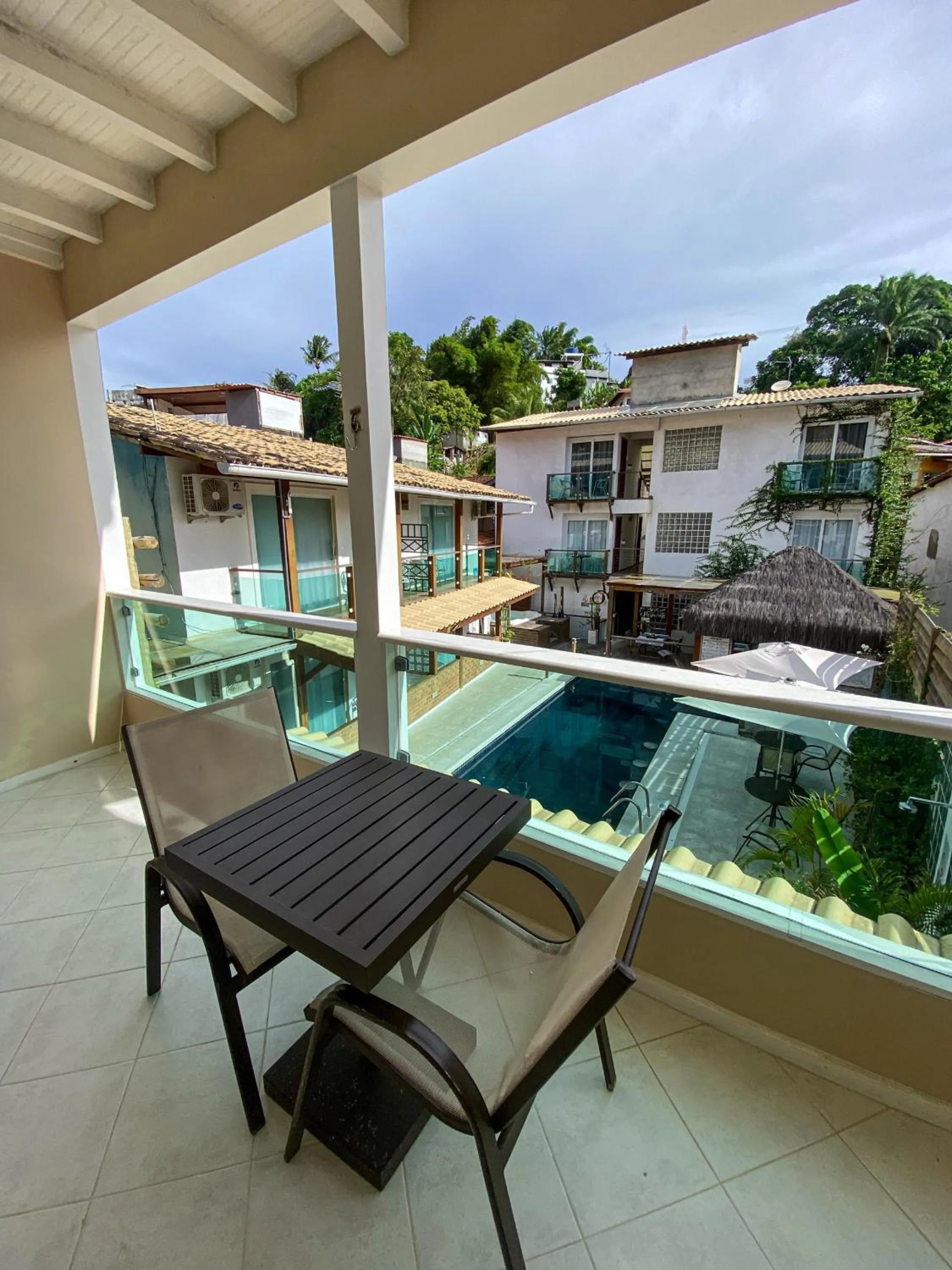 Pool view in Pousada Mareia