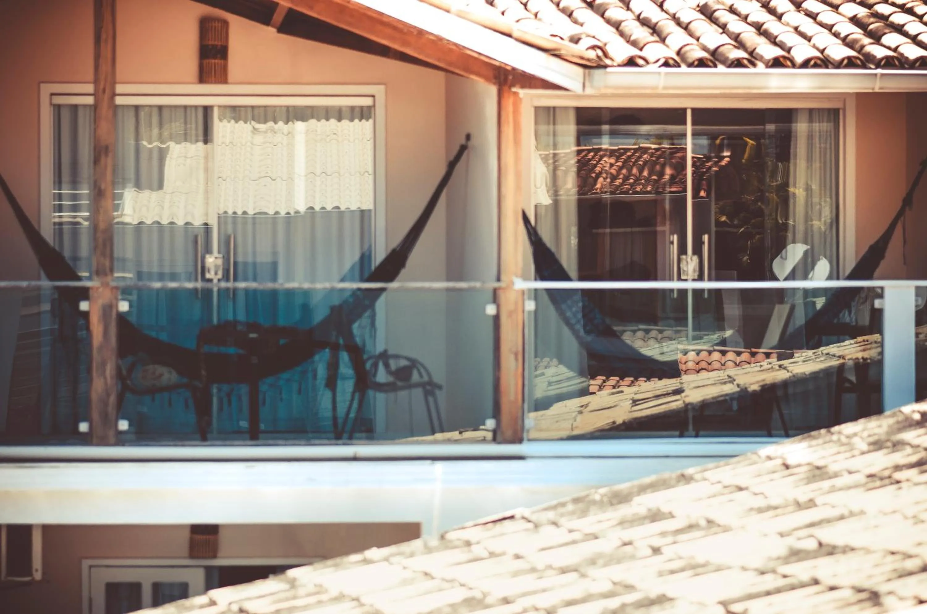 Balcony/Terrace in Pousada Mareia