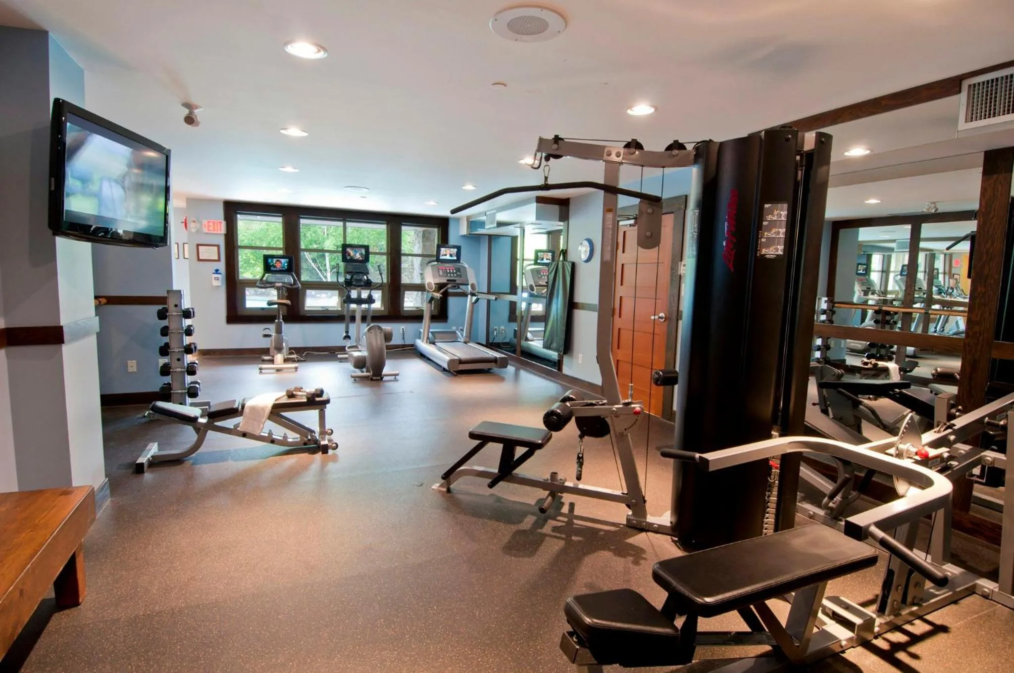Fitness centre/facilities in Legends Whistler, by Lodging Ovations
