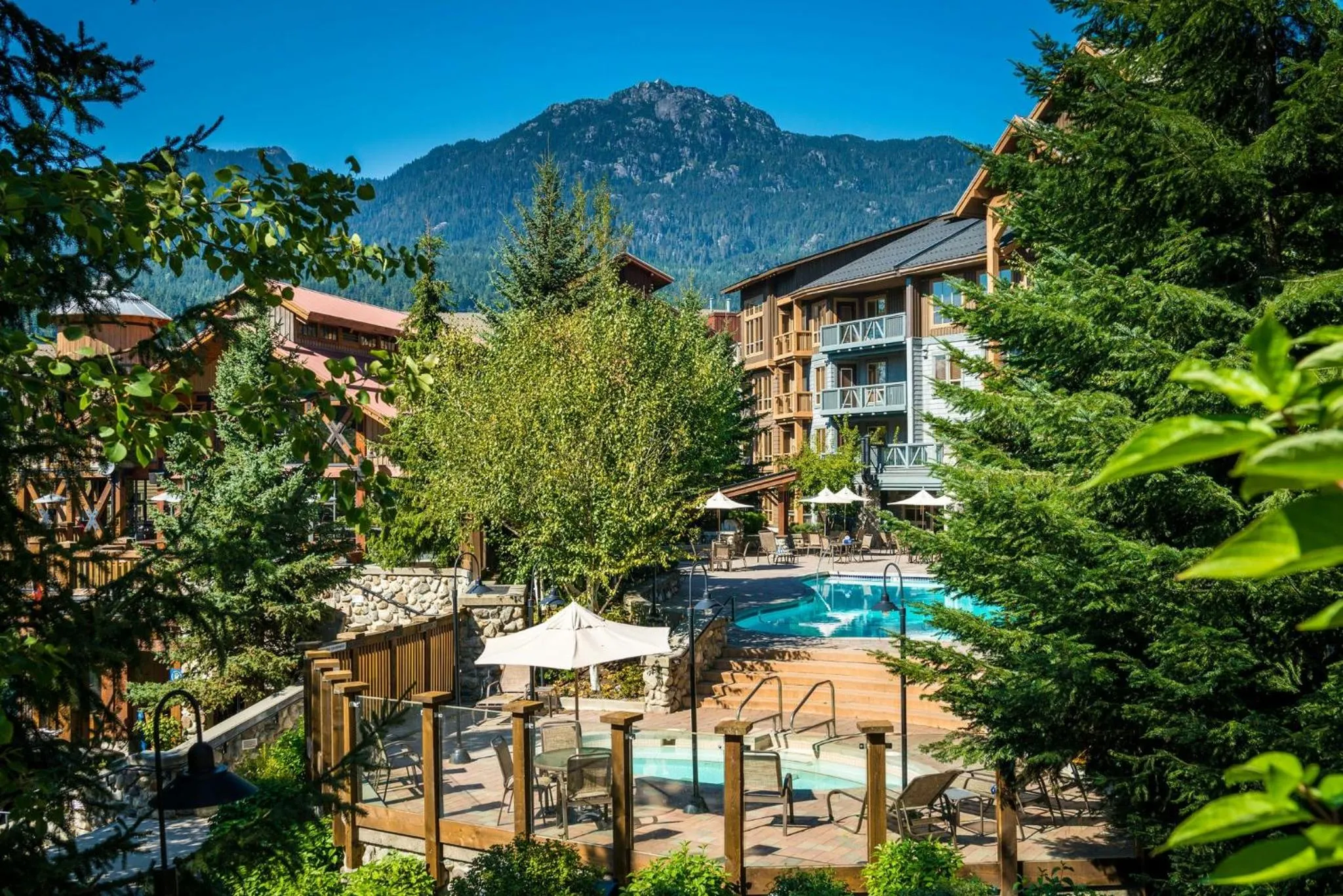 Swimming pool in Legends Whistler, by Lodging Ovations