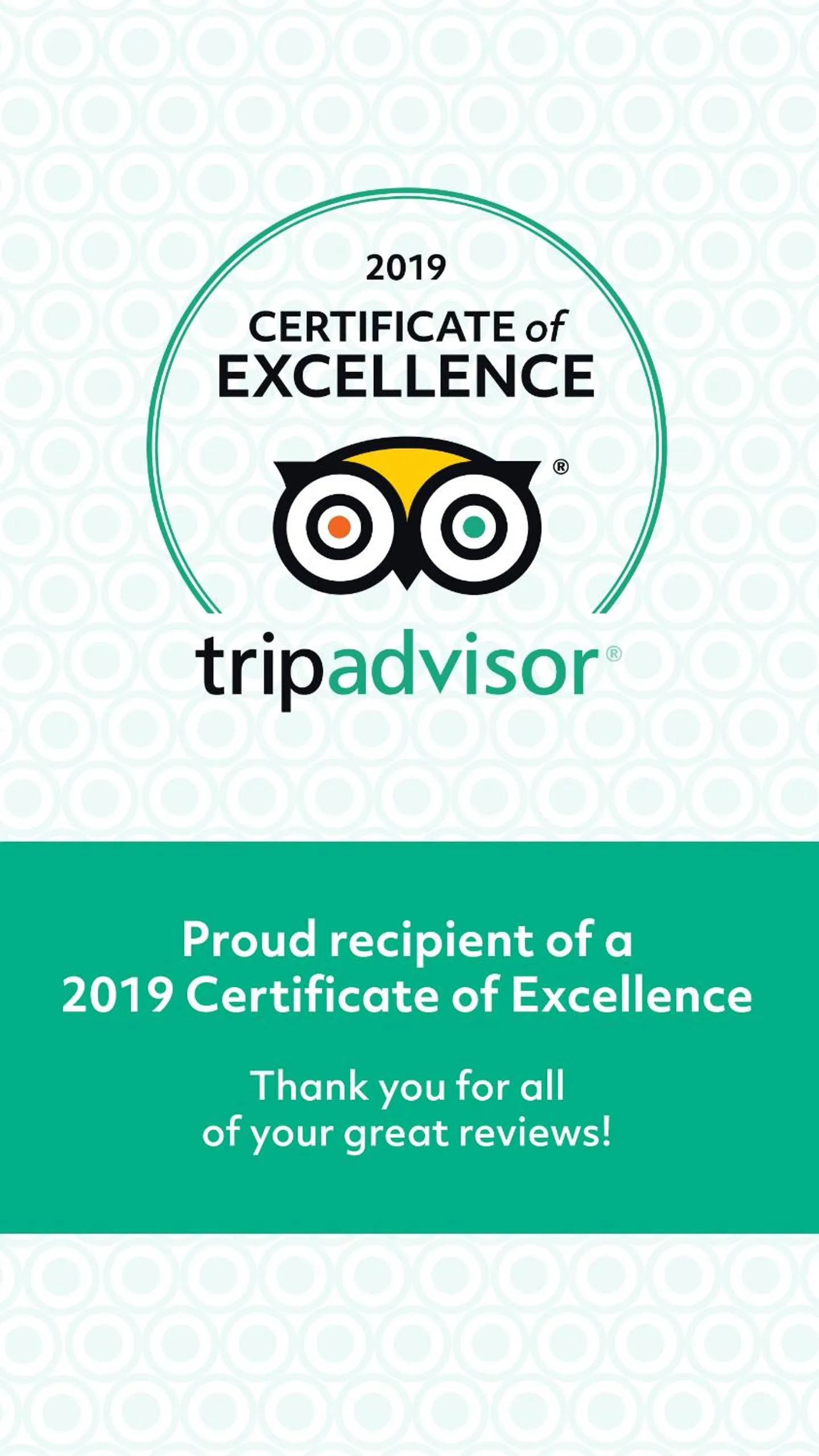 Certificate/Award in Immana Grand Inle Hotel