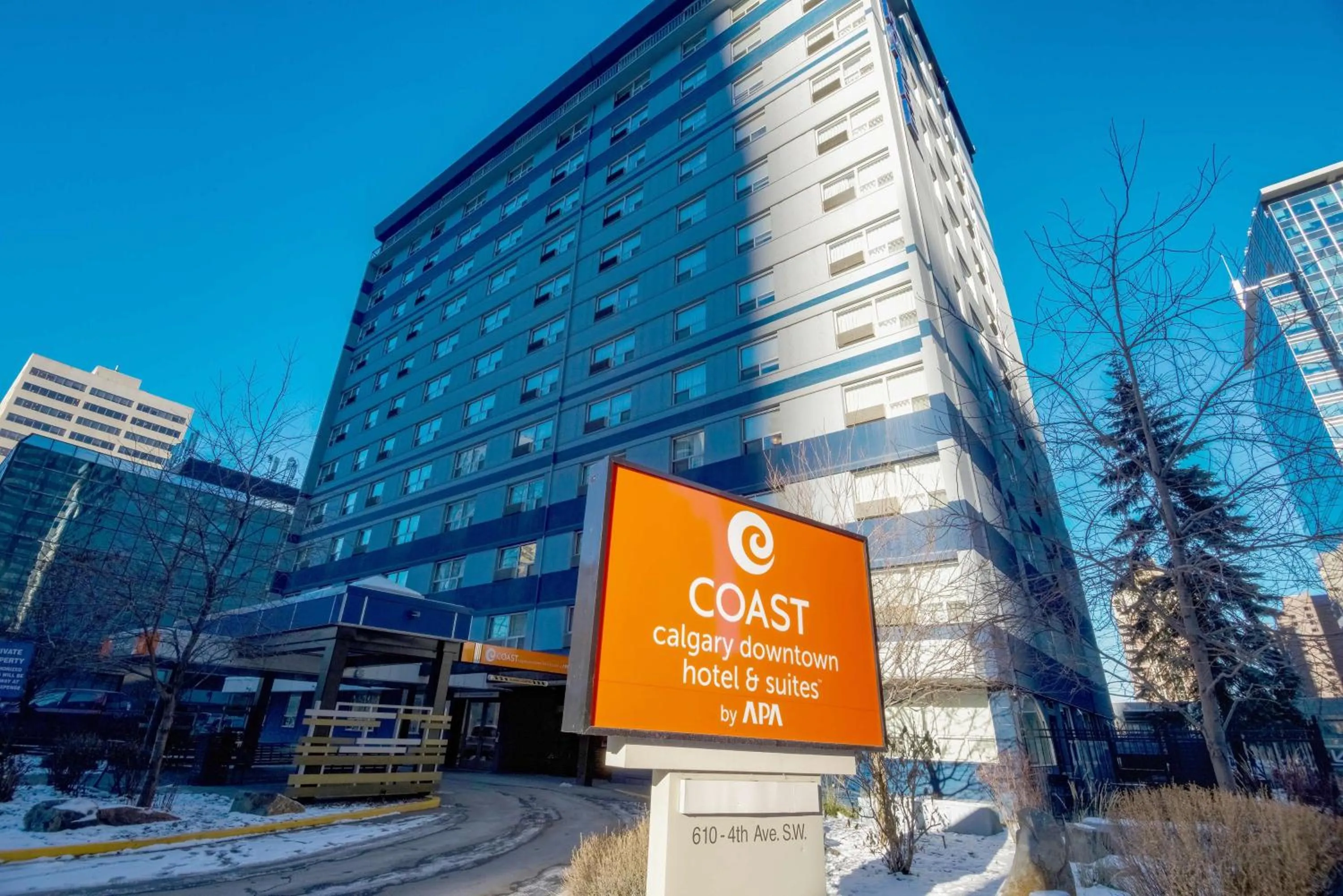 Property building in Coast Calgary Downtown Hotel & Suites by APA