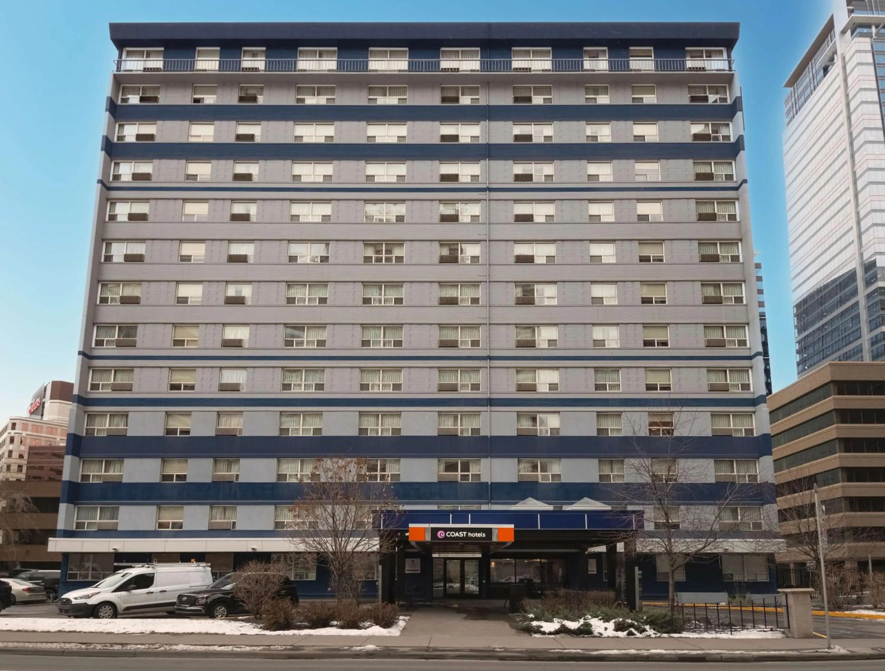 Property building in Coast Calgary Downtown Hotel & Suites by APA