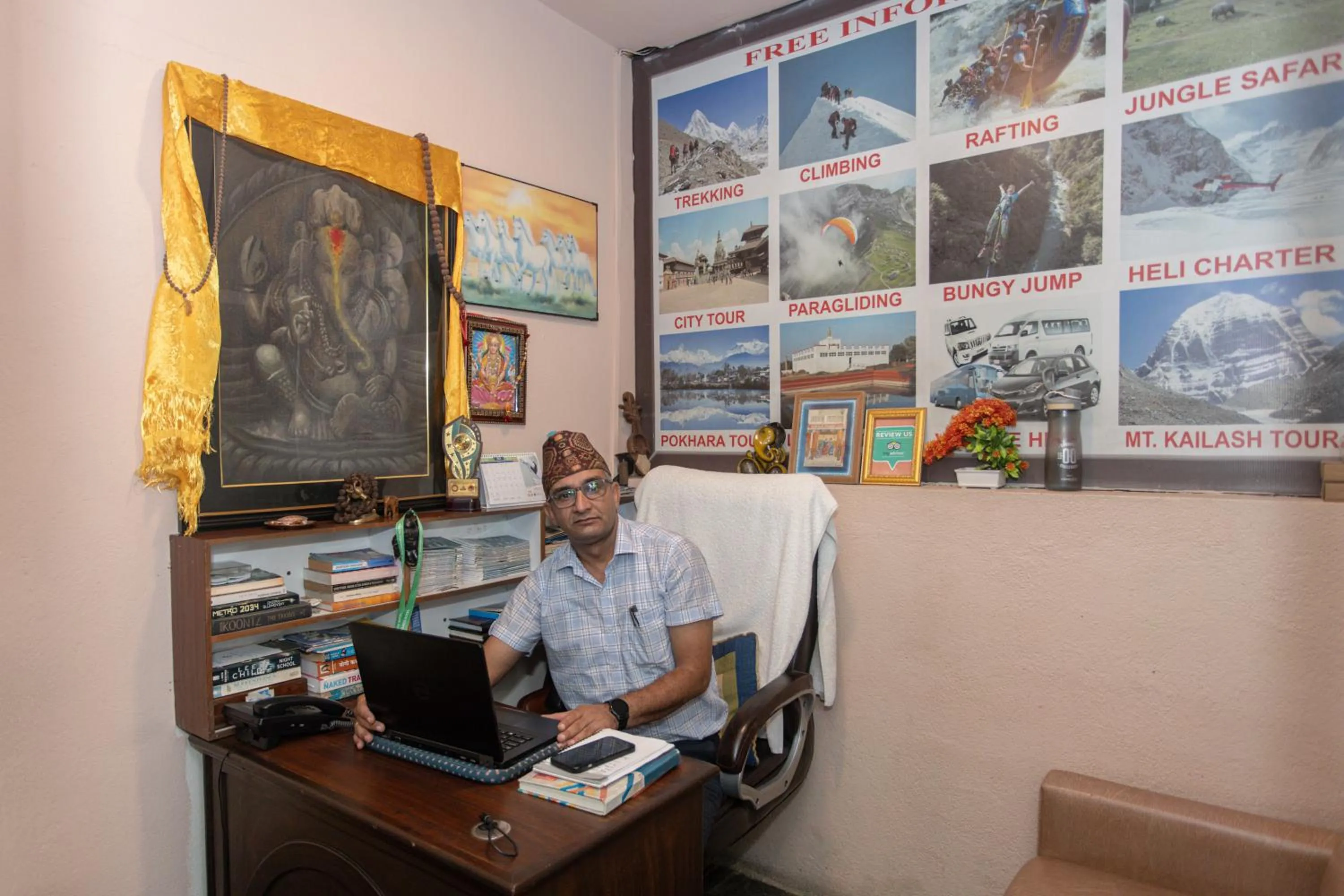 concierge in Oasis Kathmandu Hotel