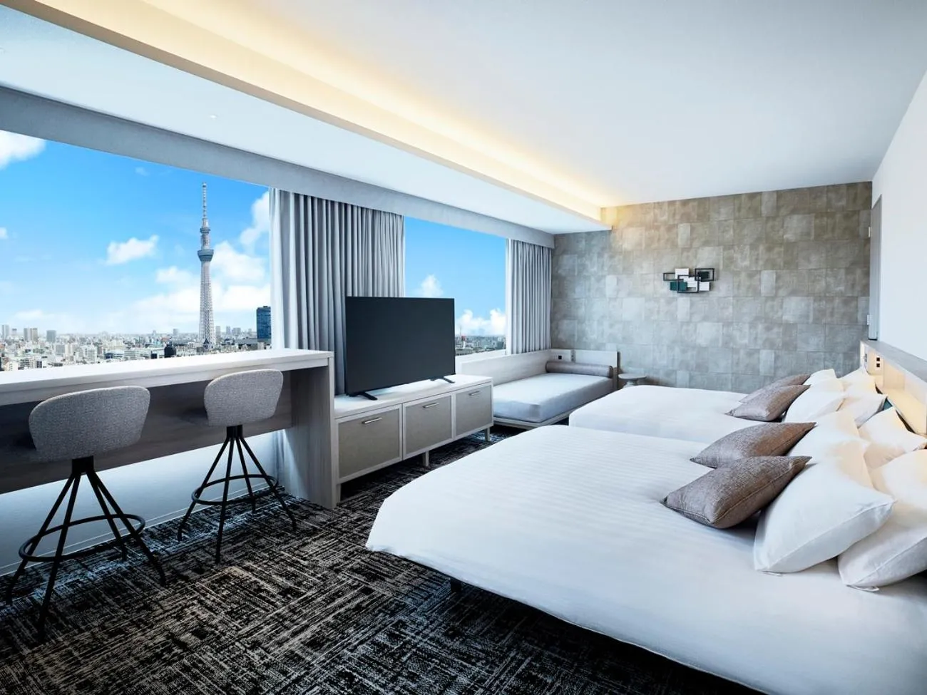 Photo of the whole room, Bed in Lotte City Hotel Kinshicho