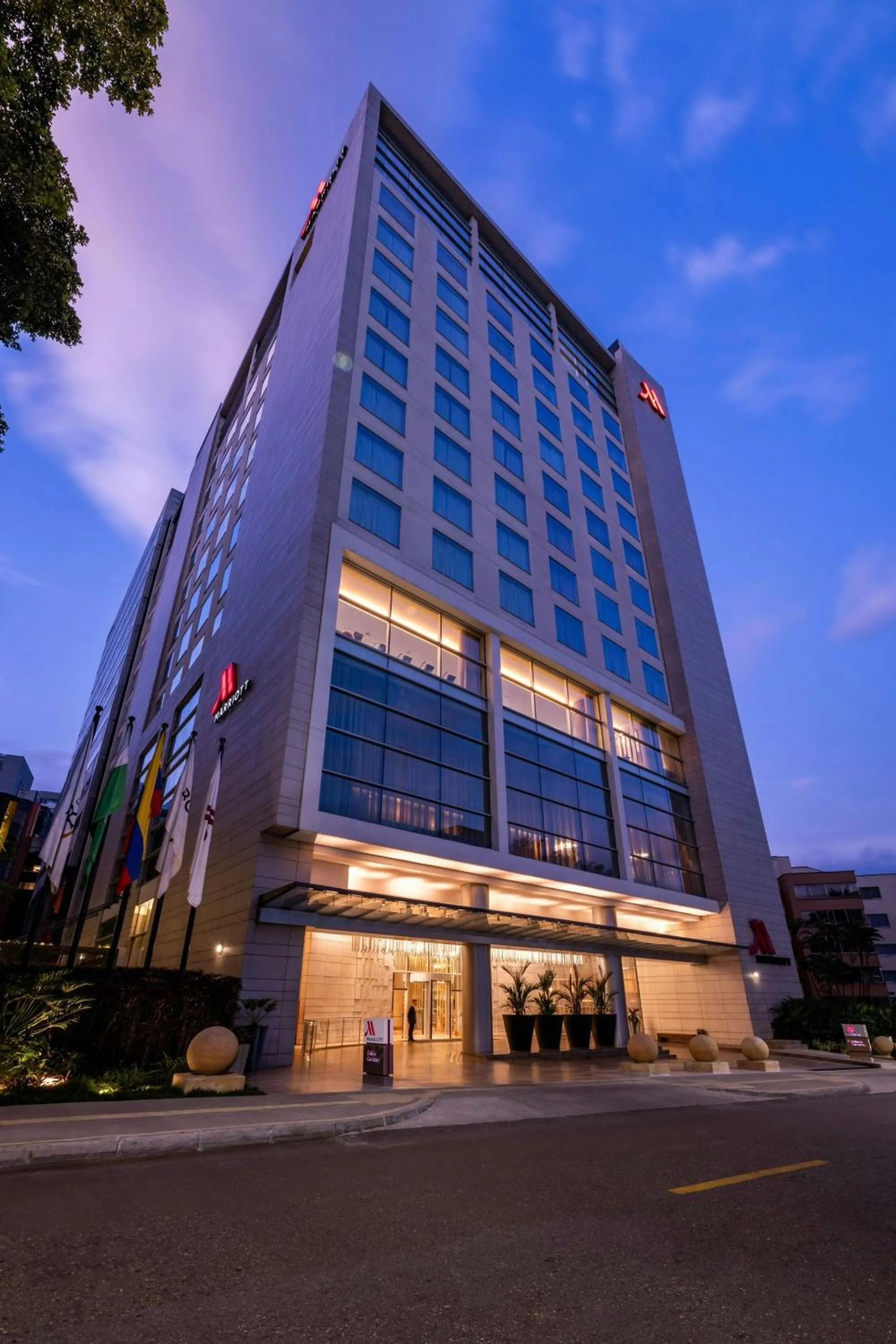 Property building in Medellin Marriott Hotel