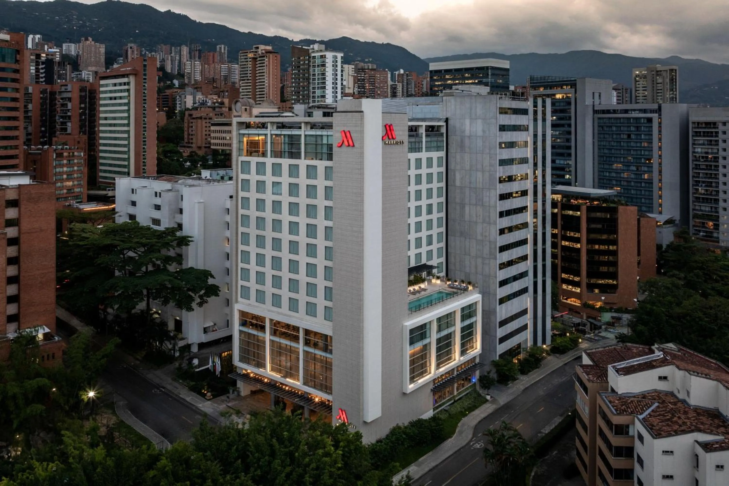 Property building in Medellin Marriott Hotel