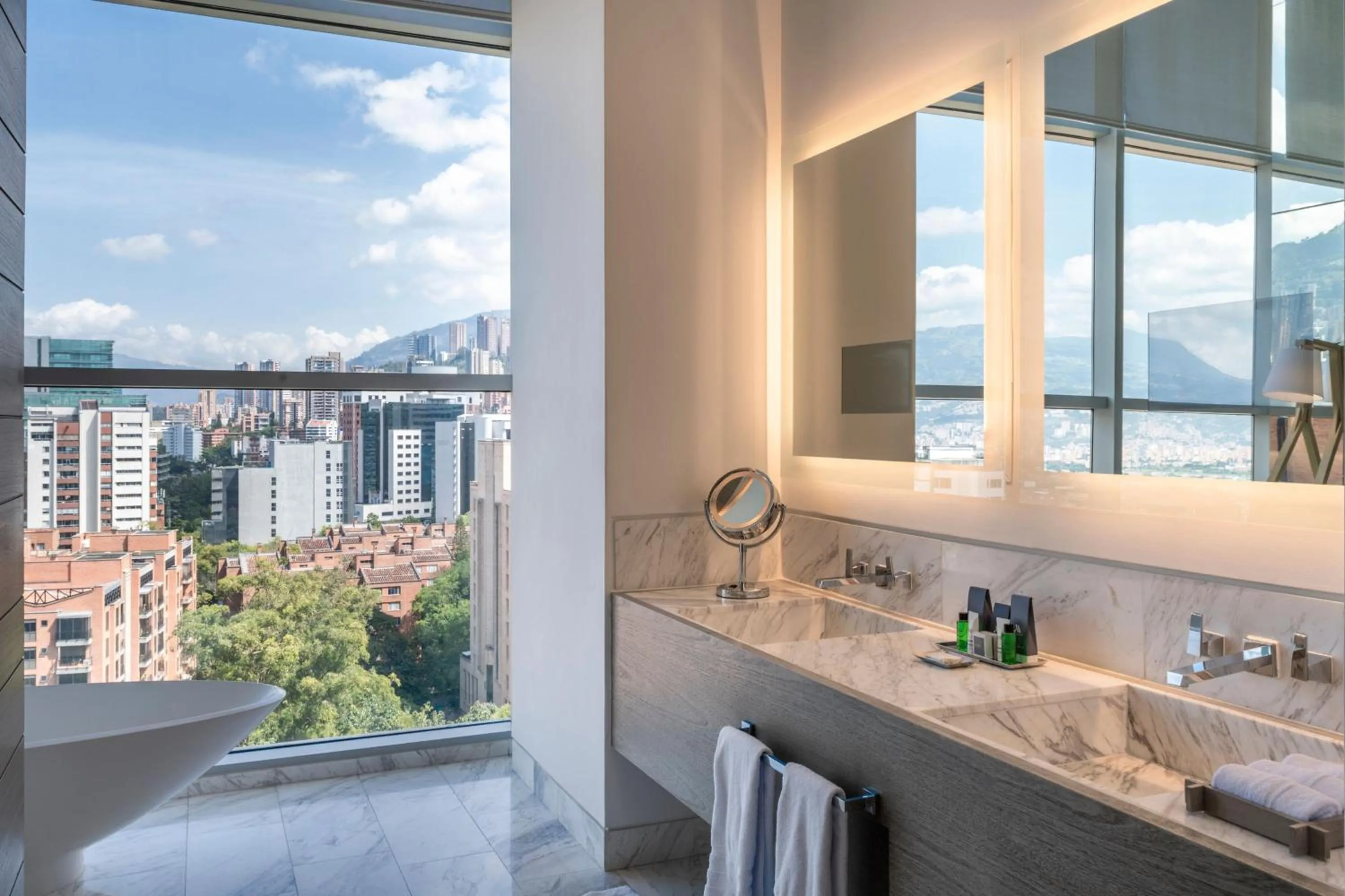 Bathroom in Medellin Marriott Hotel