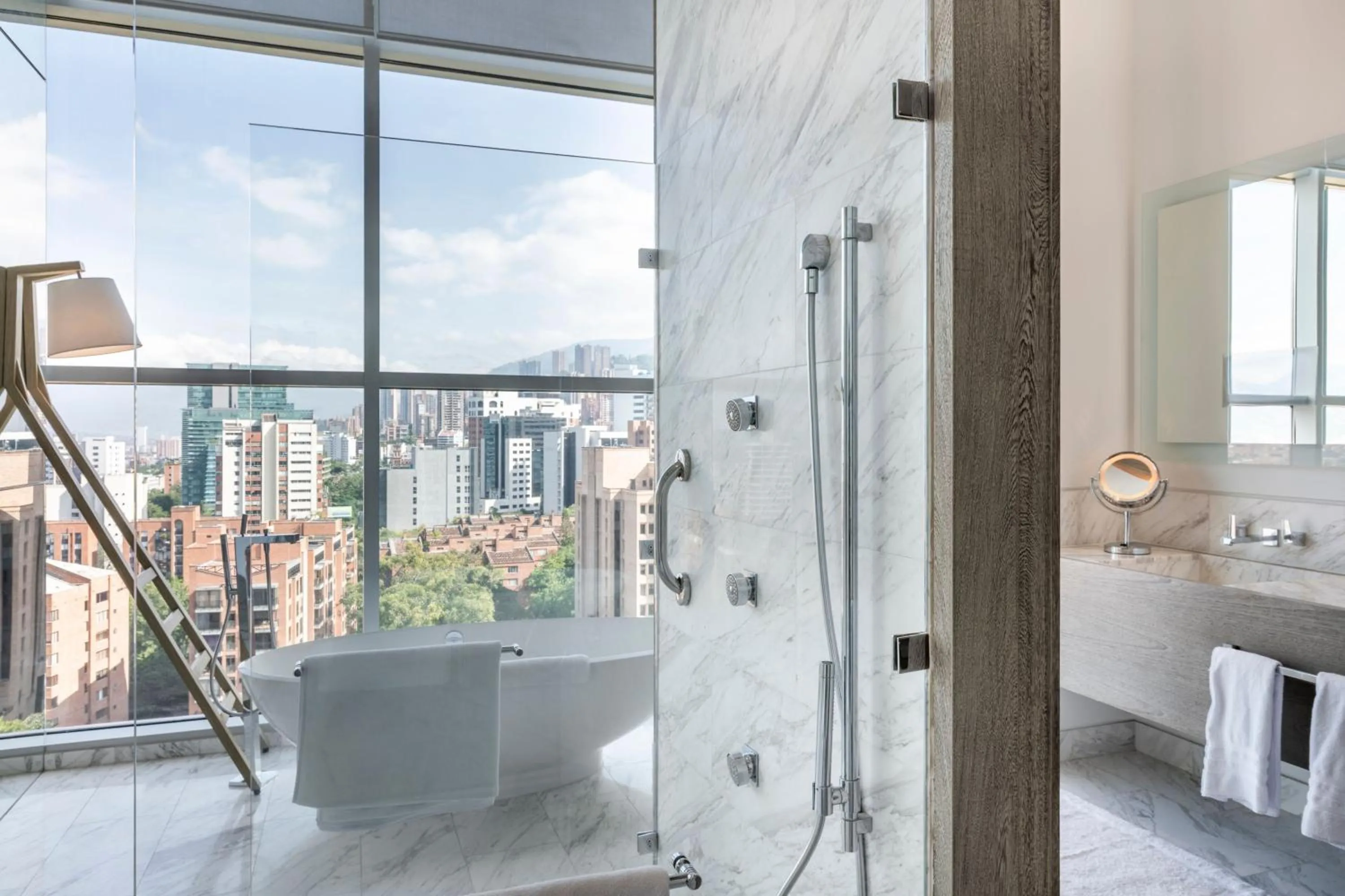 Bathroom in Medellin Marriott Hotel